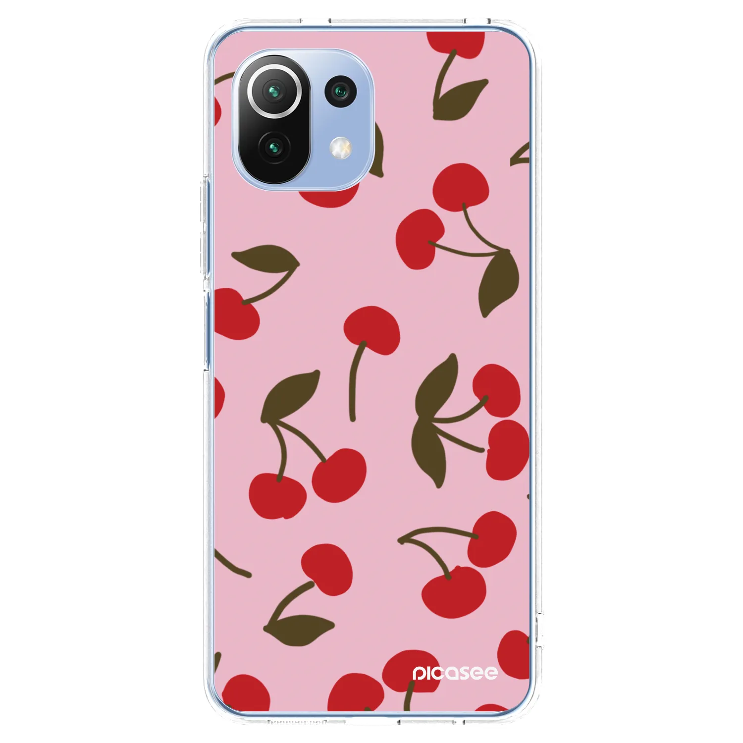 Picasee Xiaomi 11 Lite 5G NE Hülle - Transparentes Silikon - Cherry