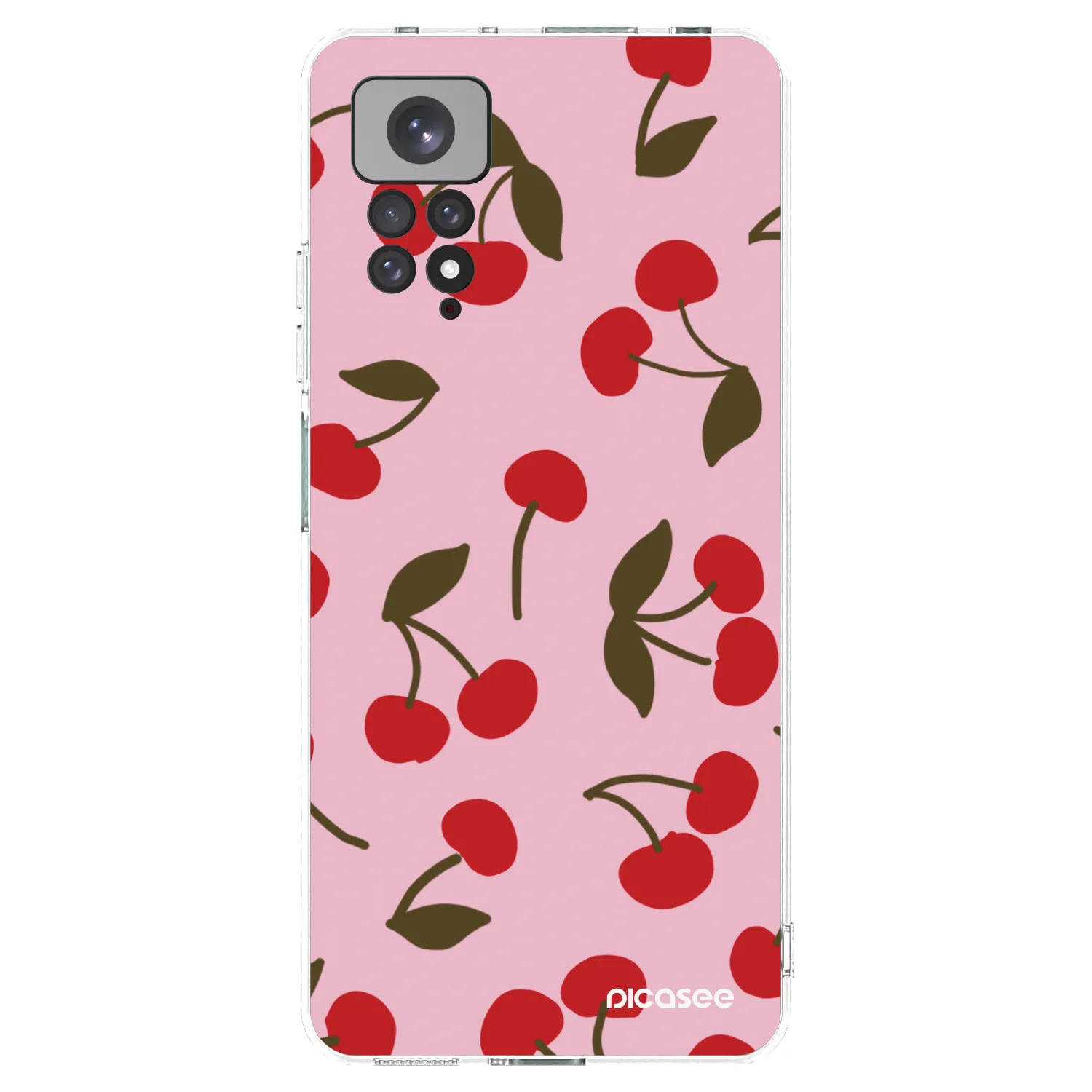 Picasee Xiaomi Redmi Note 11S 4G Hülle - Transparentes Silikon - Cherry