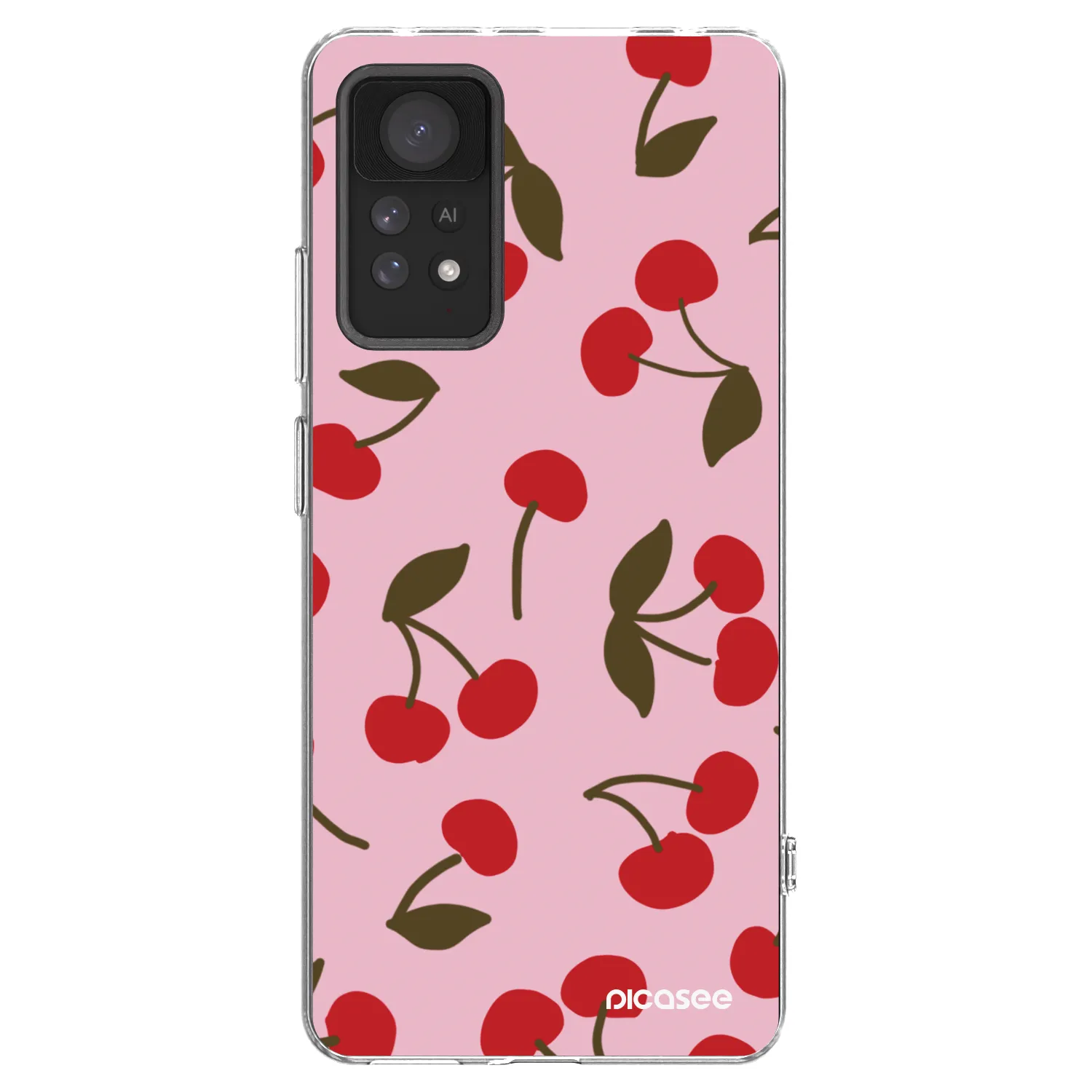 Picasee Xiaomi Redmi Note 11 Pro Hülle - Transparentes Silikon - Cherry