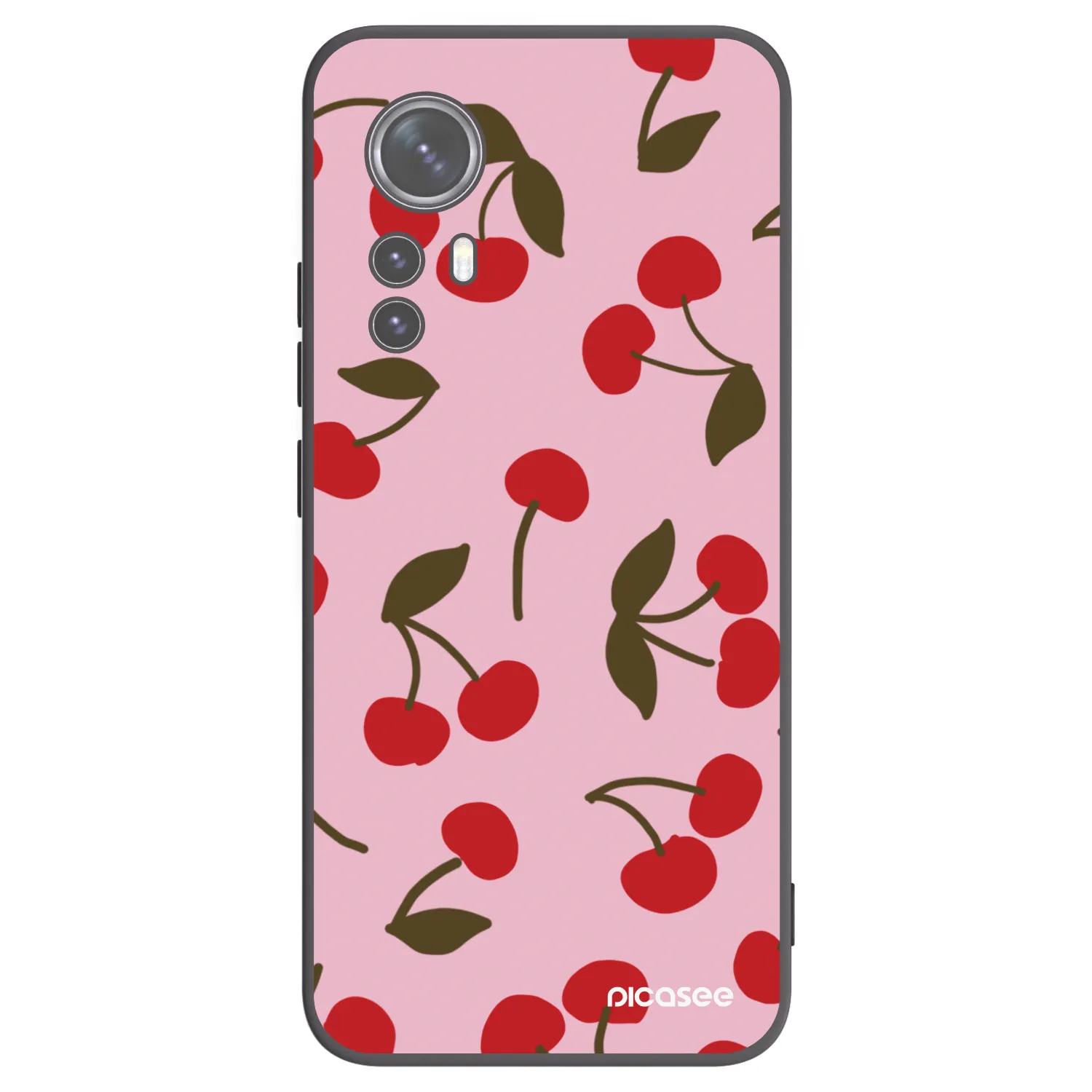 Picasee Xiaomi 12X Hülle - Schwarzes Silikon - Cherry