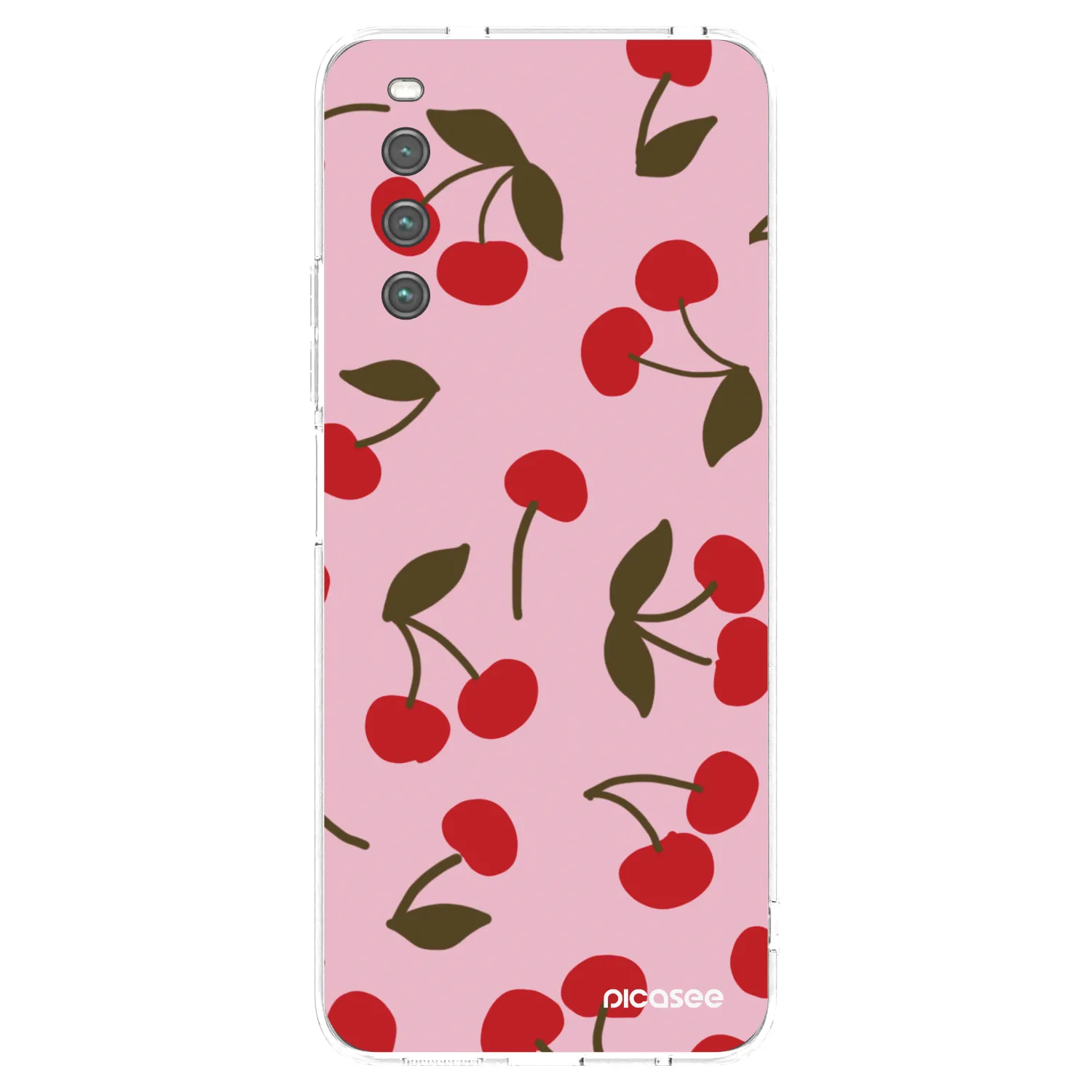 Picasee Sony Xperia 10 IV 5G Hülle - Transparentes Silikon - Cherry