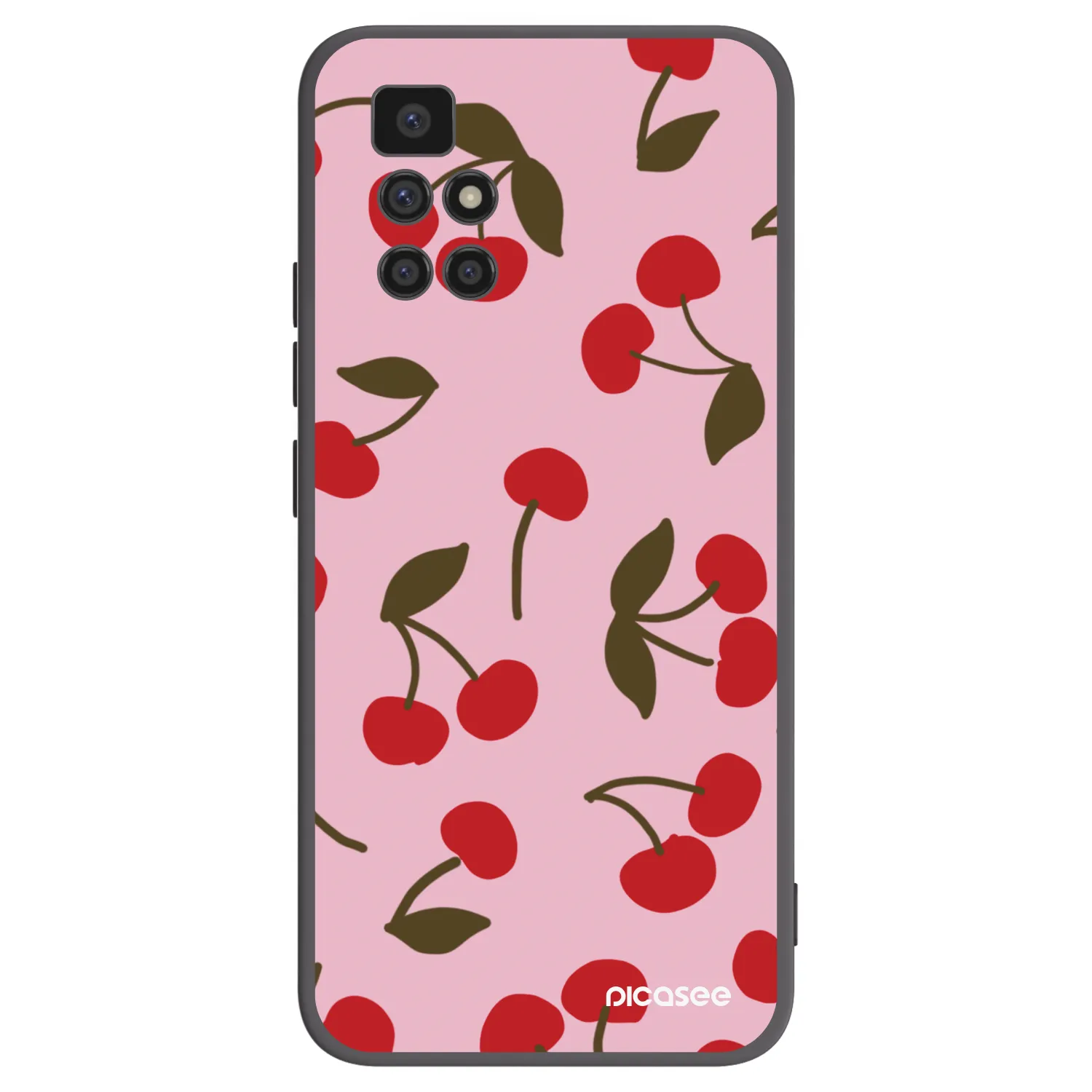 Picasee Xiaomi Redmi 10 (2022) Hülle - Schwarzes Silikon - Cherry