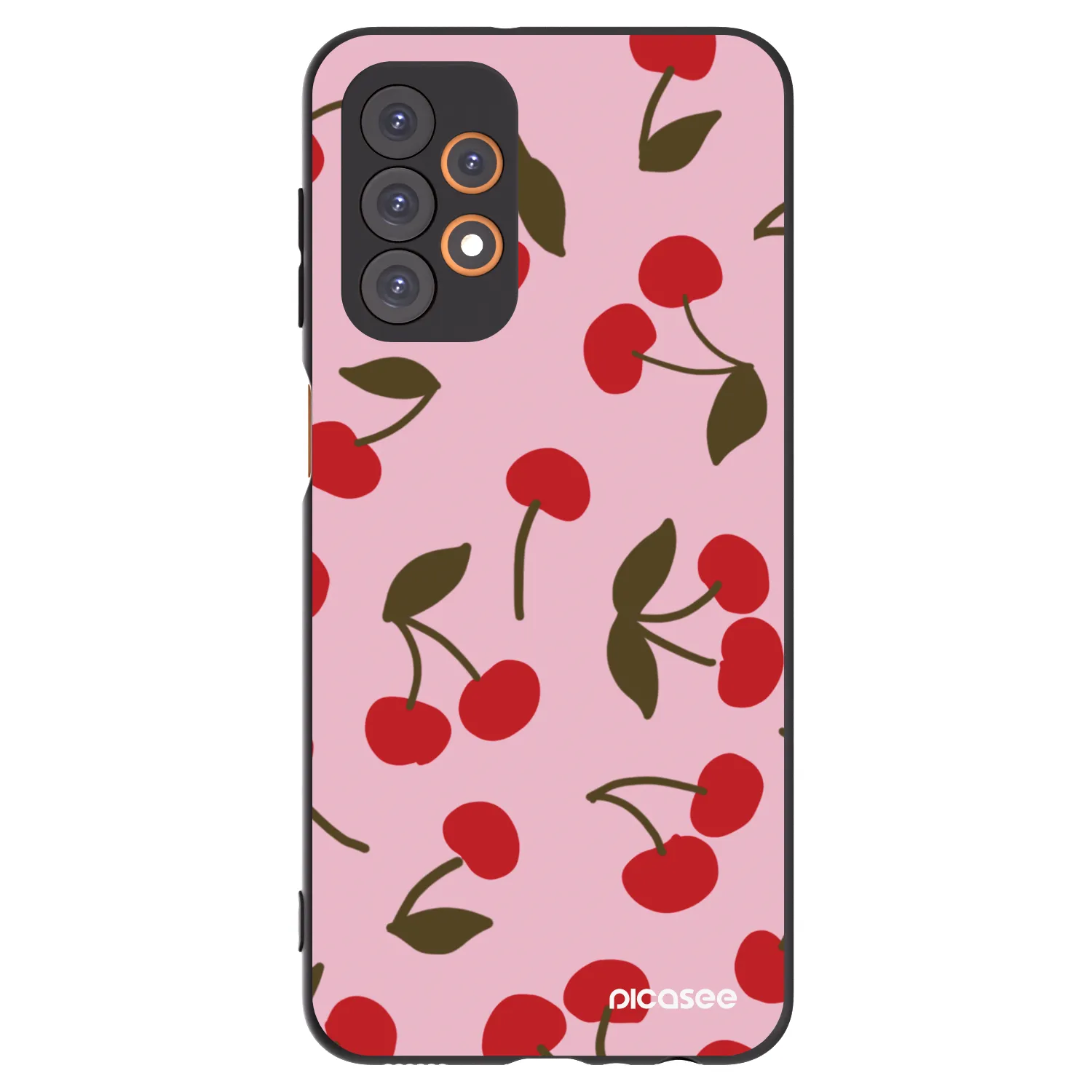 Picasee Samsung Galaxy A23 A236B 5G Hülle - Schwarzes Silikon - Cherry