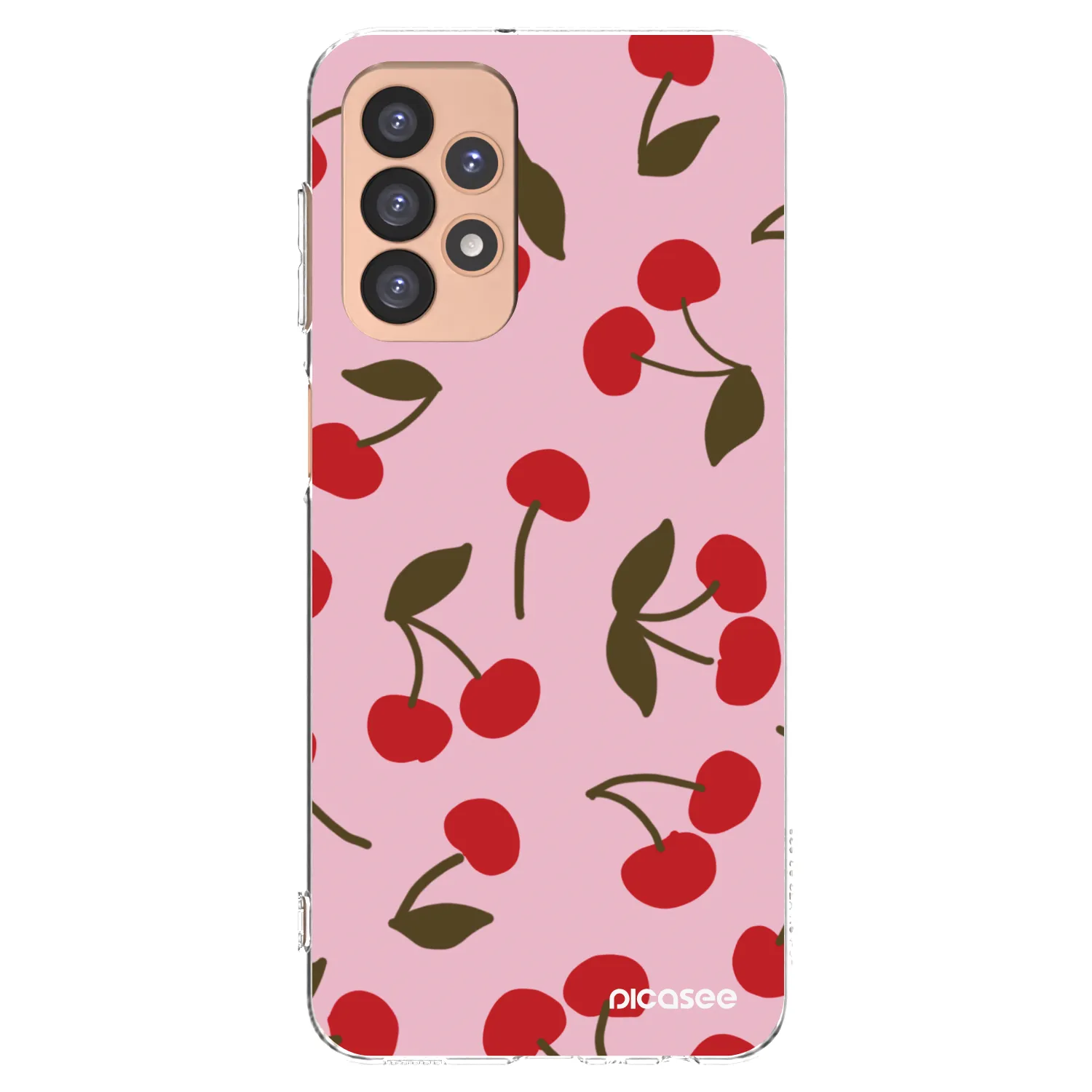 Picasee Samsung Galaxy A23 A236B 5G Hülle - Transparentes Silikon - Cherry
