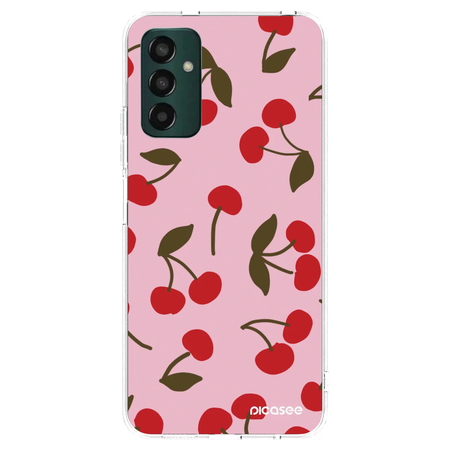 Picasee Samsung Galaxy M23 5G Hülle - Transparentes Silikon - Cherry