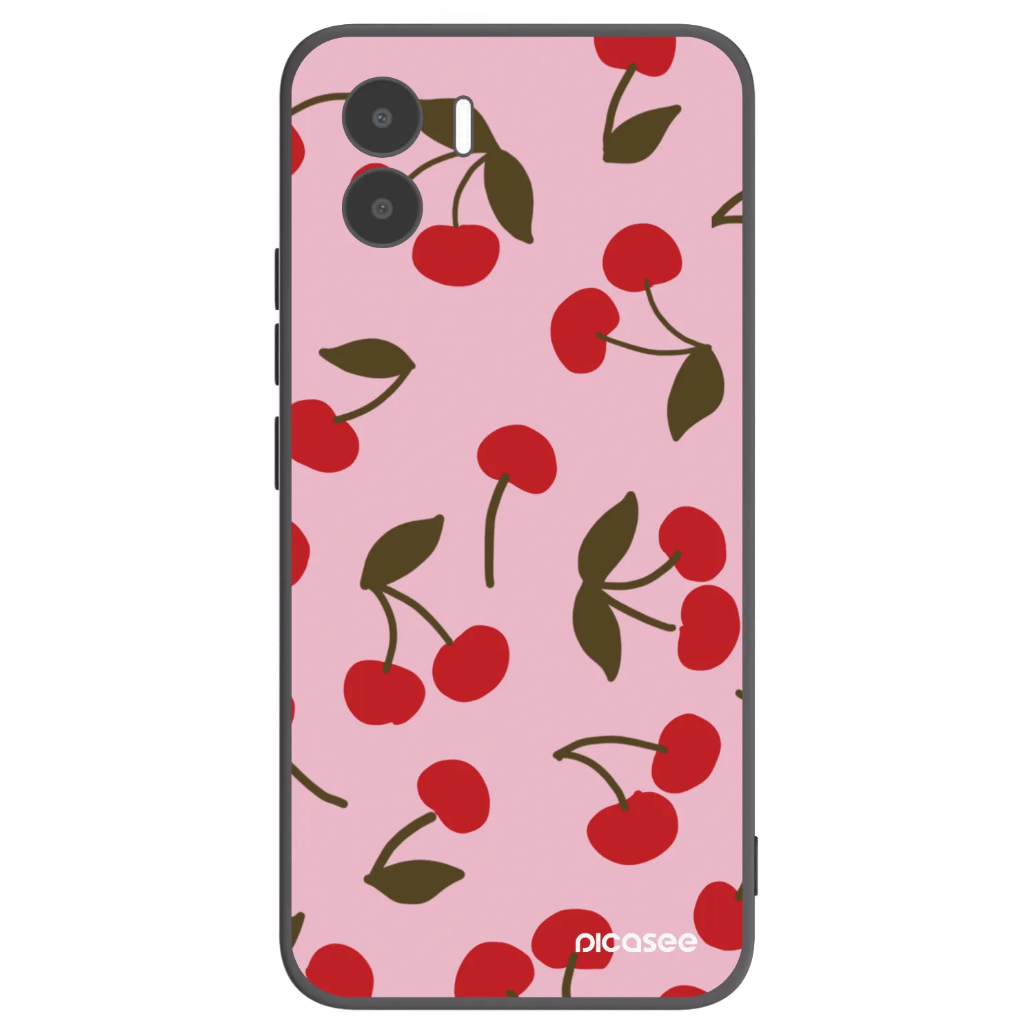Picasee Xiaomi Redmi A1 Hülle - Schwarzes Silikon - Cherry