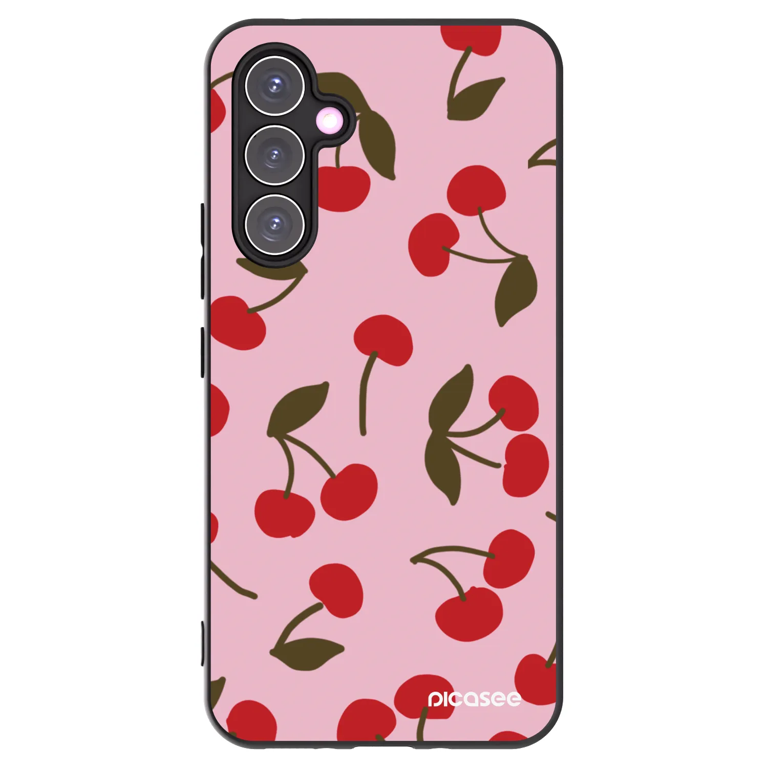 Picasee Samsung Galaxy A54 5G A546B Hülle - Schwarzes Silikon - Cherry