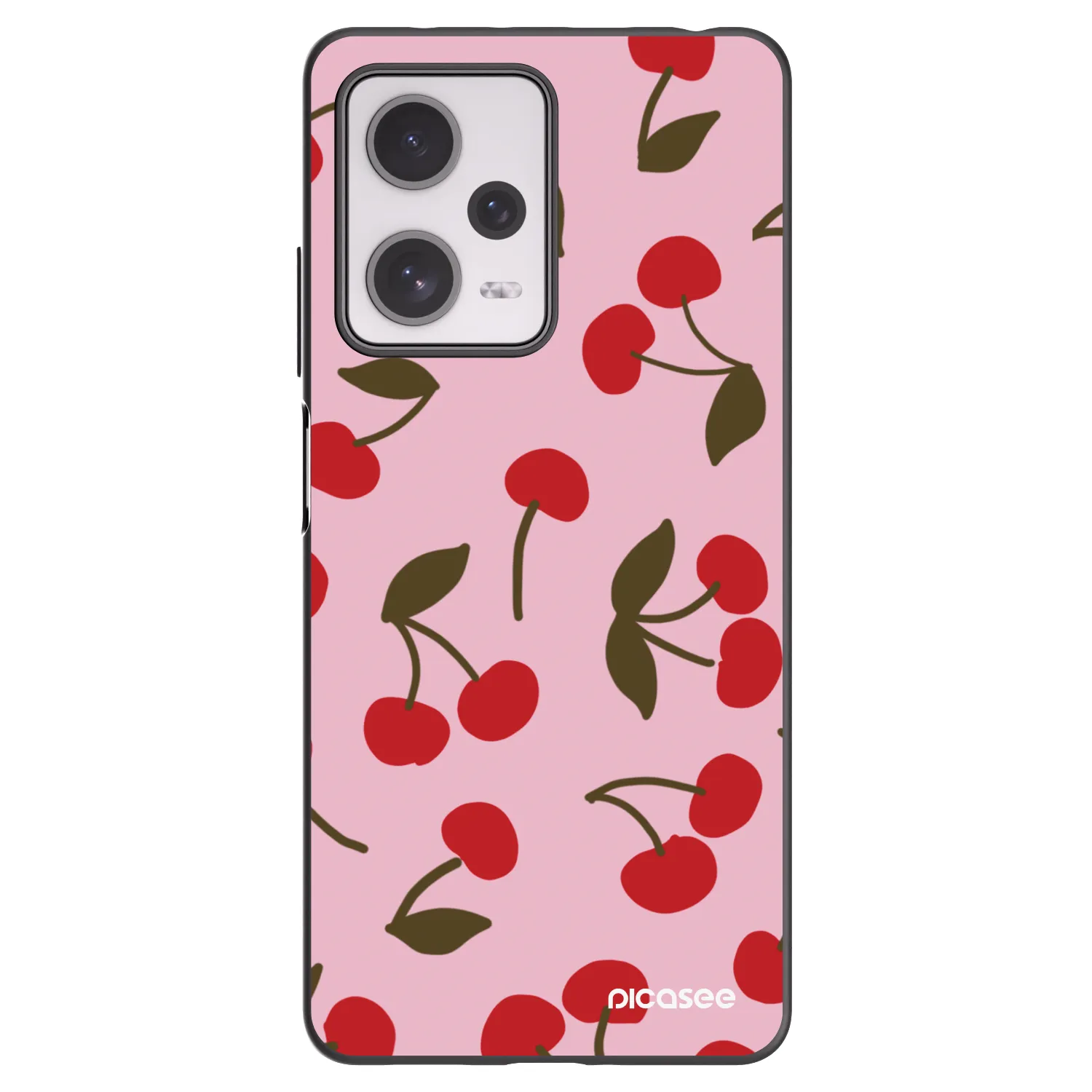Picasee Xiaomi Redmi Note 12 Pro+ 5G Hülle - Schwarzes Silikon - Cherry