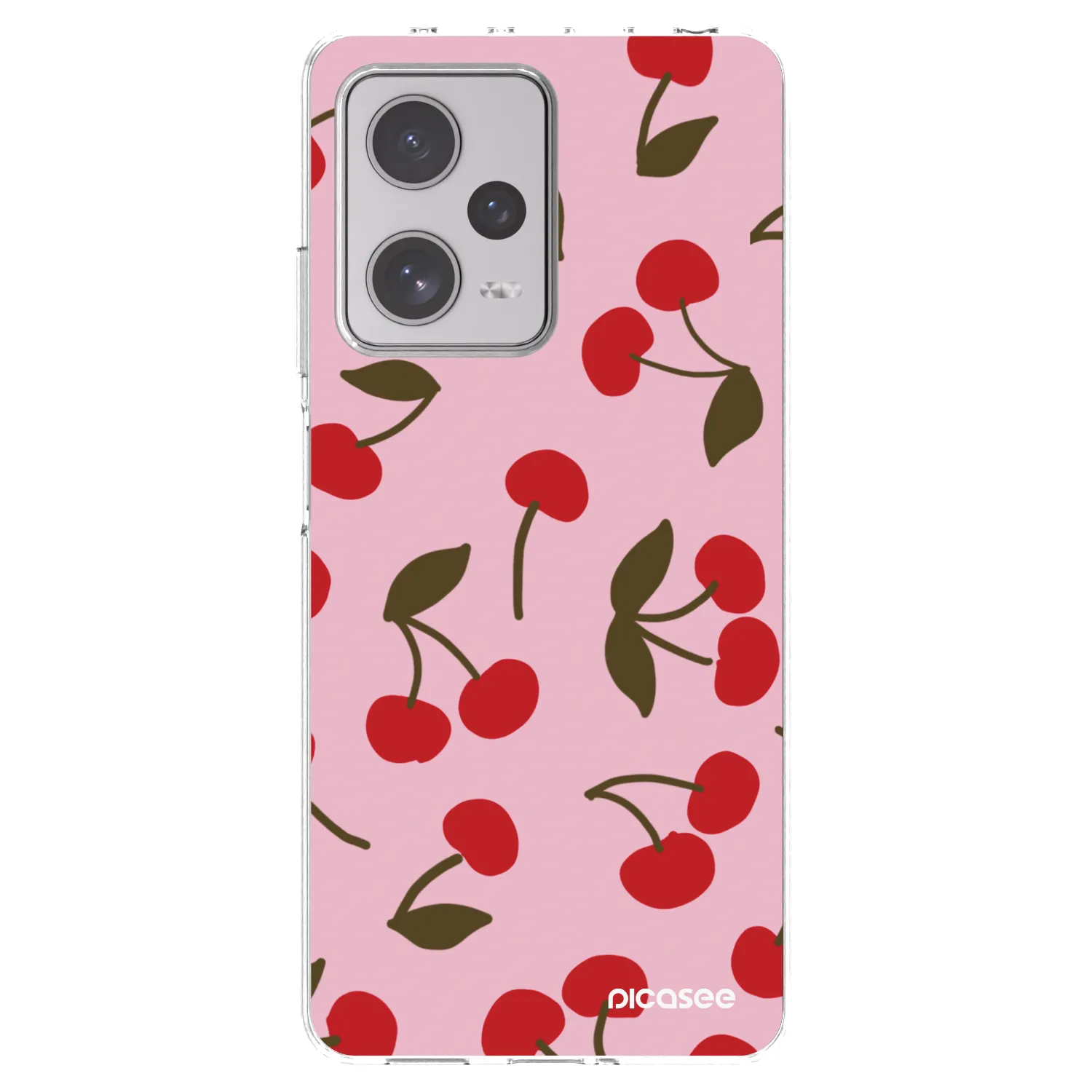 Picasee Xiaomi Redmi Note 12 Pro+ 5G Hülle - Transparentes Silikon - Cherry
