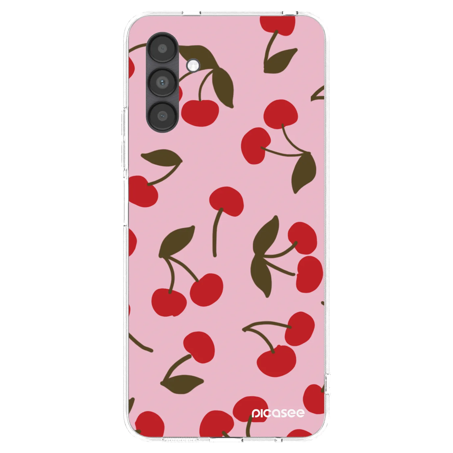 Picasee Samsung Galaxy A04s A047F Hülle - Transparentes Silikon - Cherry