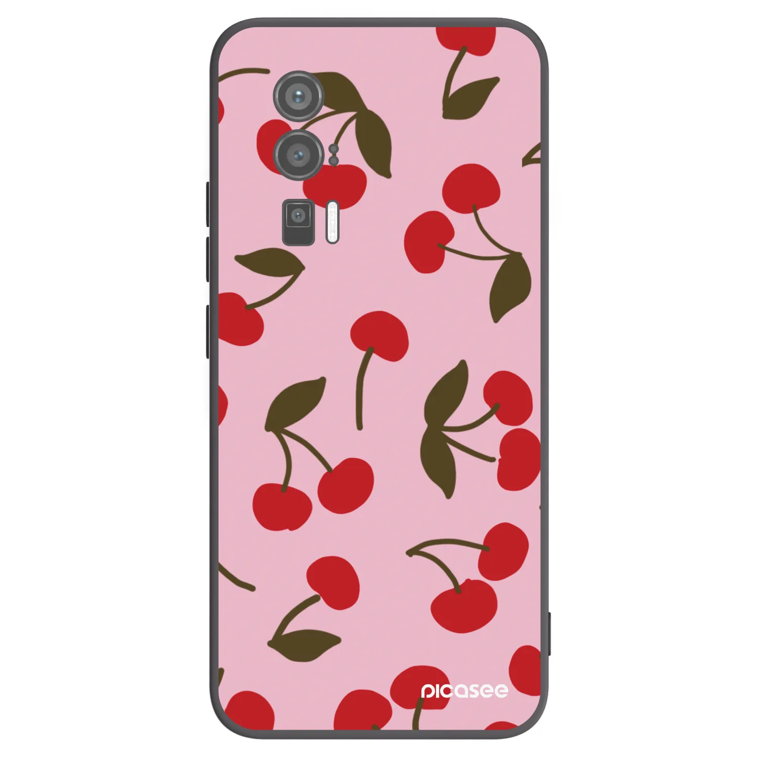 Picasee Xiaomi Poco F5 Pro 5G Hülle - Schwarzes Silikon - Cherry