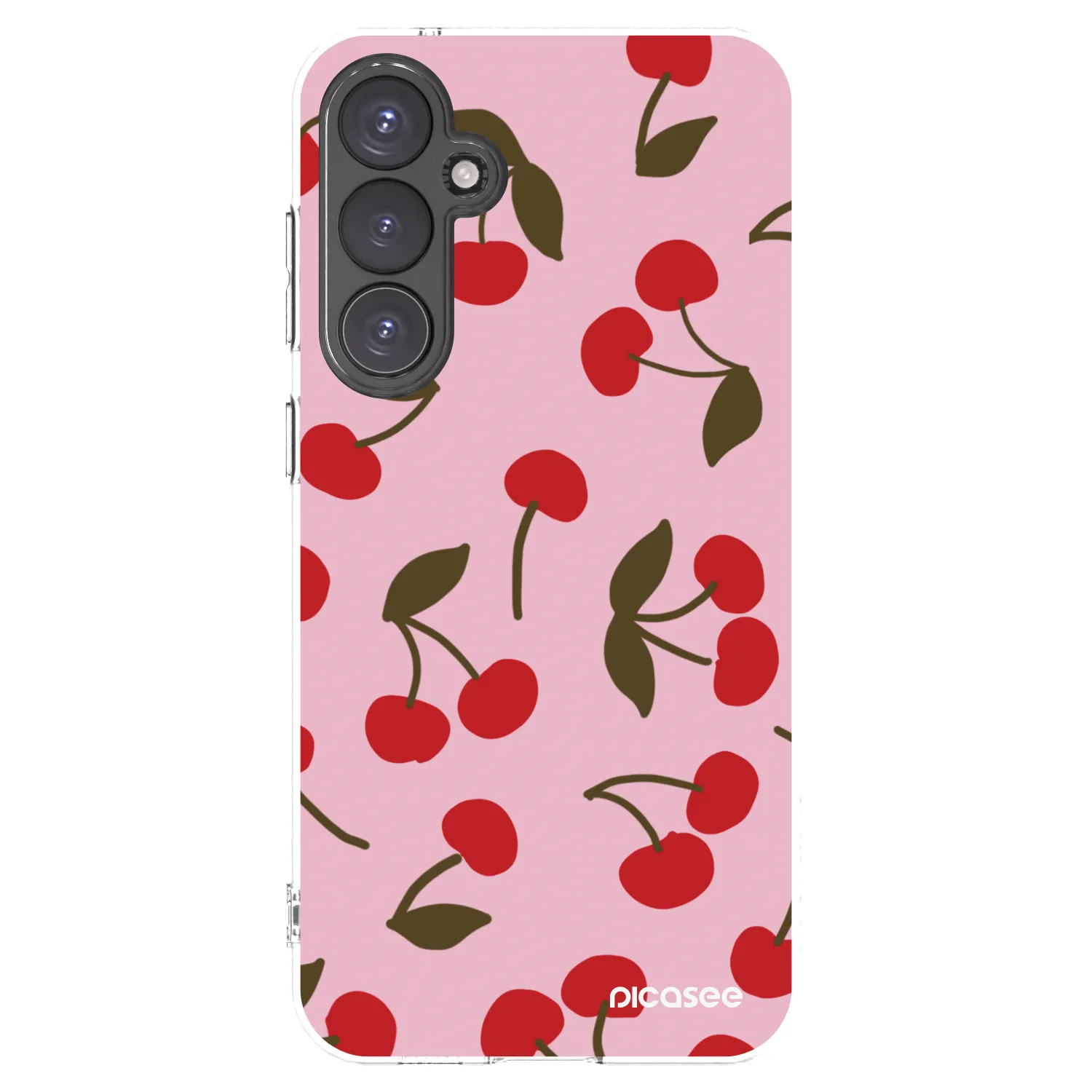 Picasee Samsung Galaxy S23 FE S711B Hülle - Transparentes Silikon - Cherry