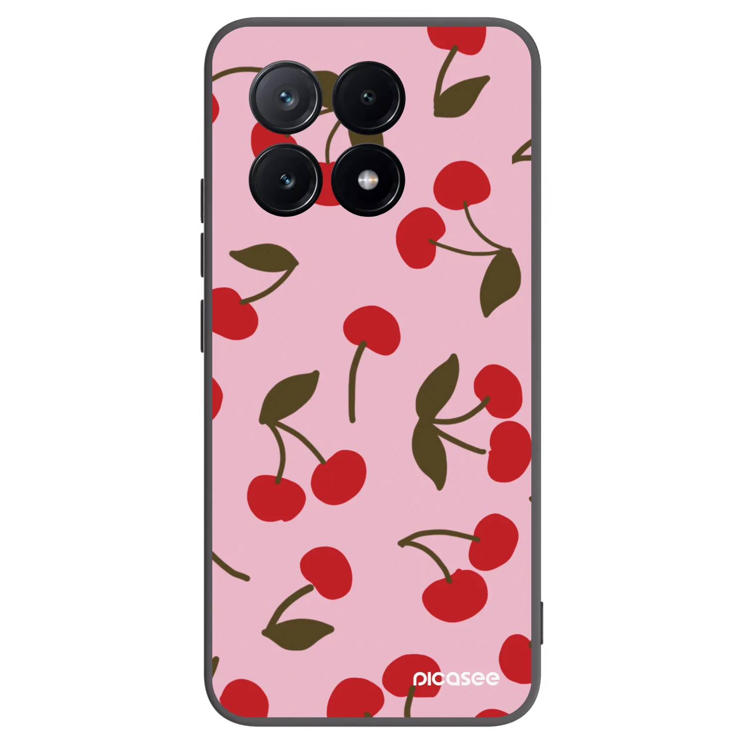 Picasee Xiaomi Poco X6 Pro Hülle - Schwarzes Silikon - Cherry