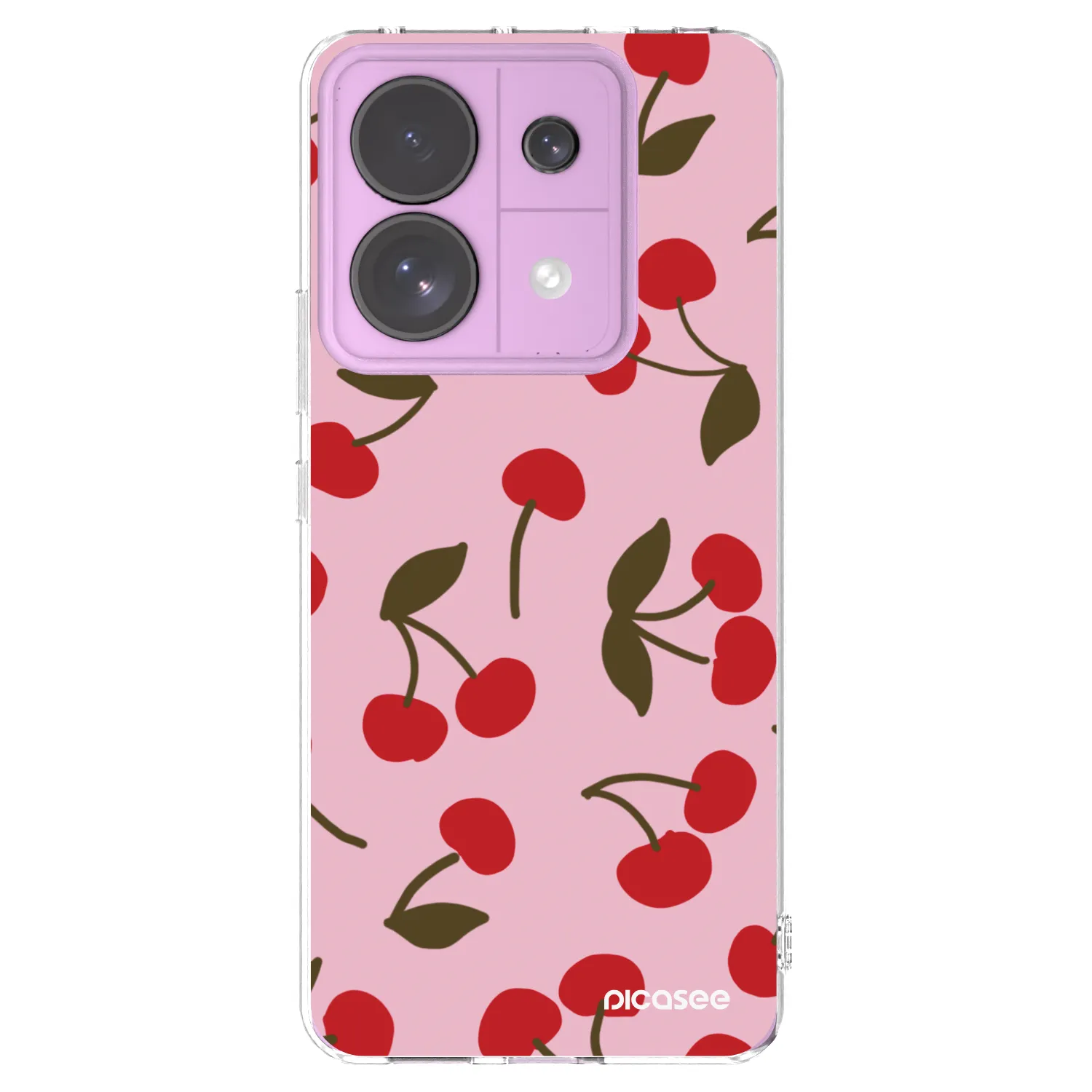 Picasee Xiaomi Redmi Note 13 Pro 5G Hülle - Transparentes Silikon - Cherry