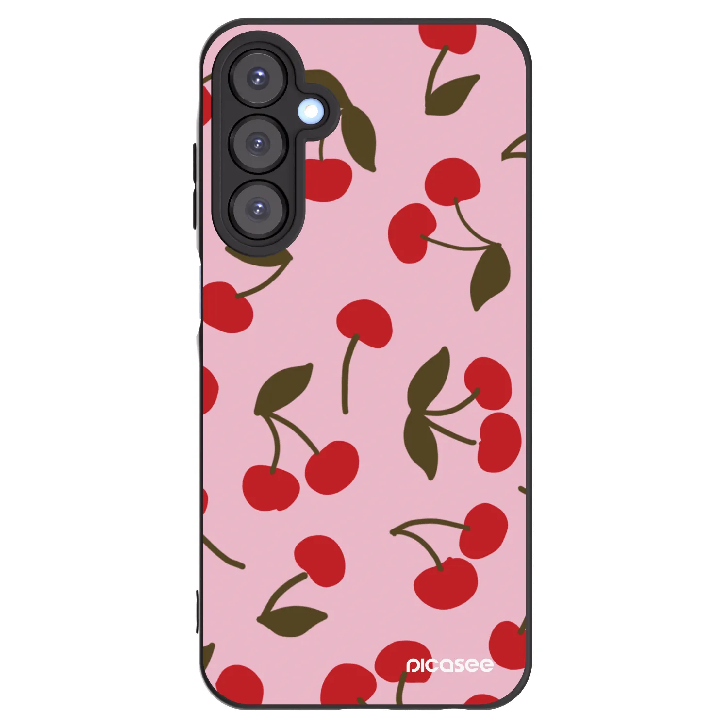 Picasee Samsung Galaxy A25 A256B 5G Hülle - Schwarzes Silikon - Cherry