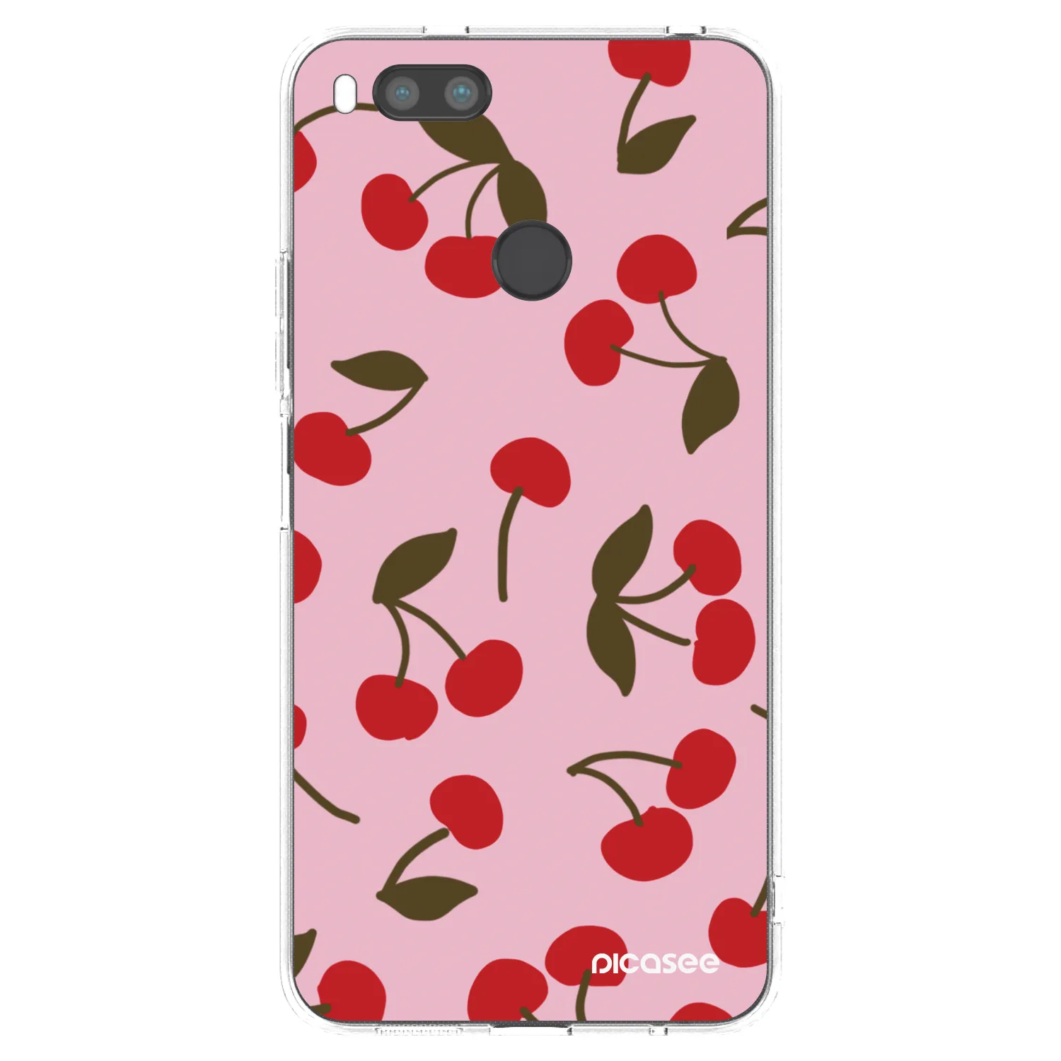 Picasee Xiaomi Mi A1 Global Hülle - Transparentes Silikon - Cherry