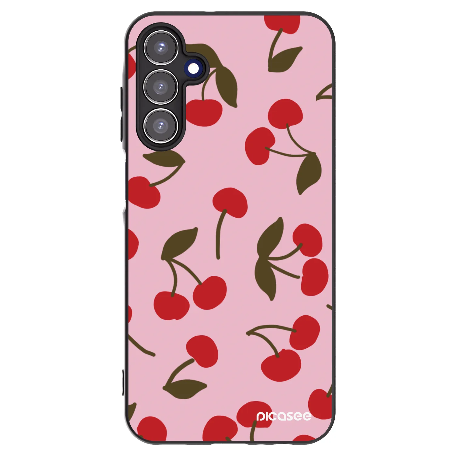 Picasee Samsung Galaxy A15 A156B 5G Hülle - Schwarzes Silikon - Cherry