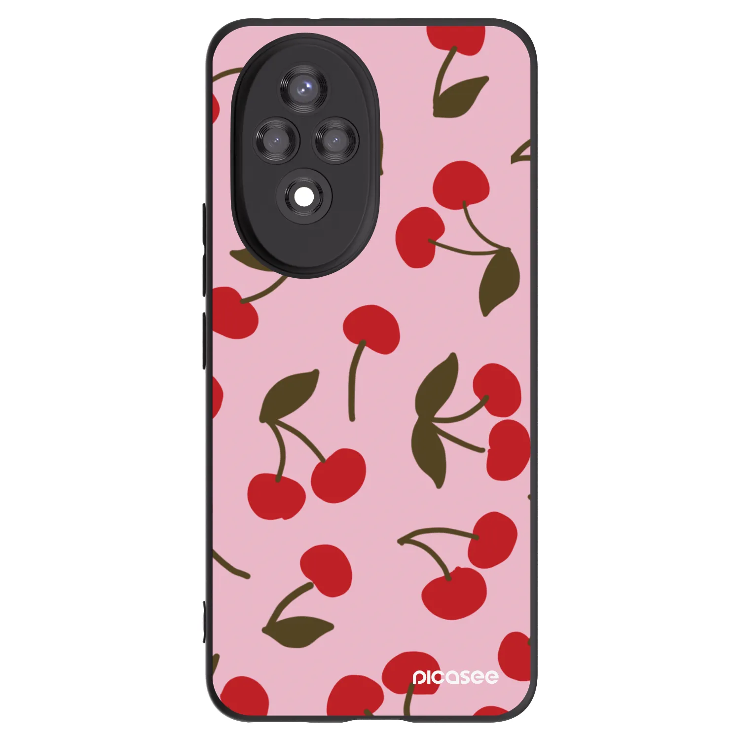 Picasee Honor 200 Pro 5G Hülle - Schwarzes Silikon - Cherry