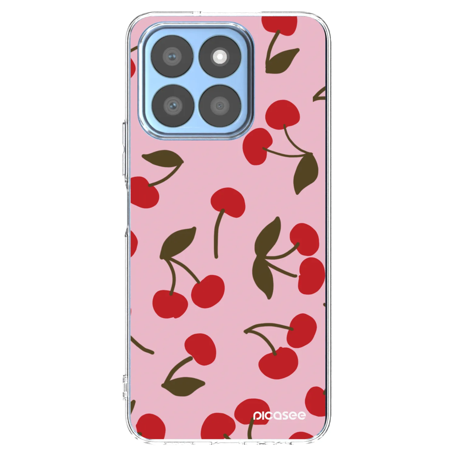 Picasee Honor X8c Hülle - Transparentes Silikon - Cherry