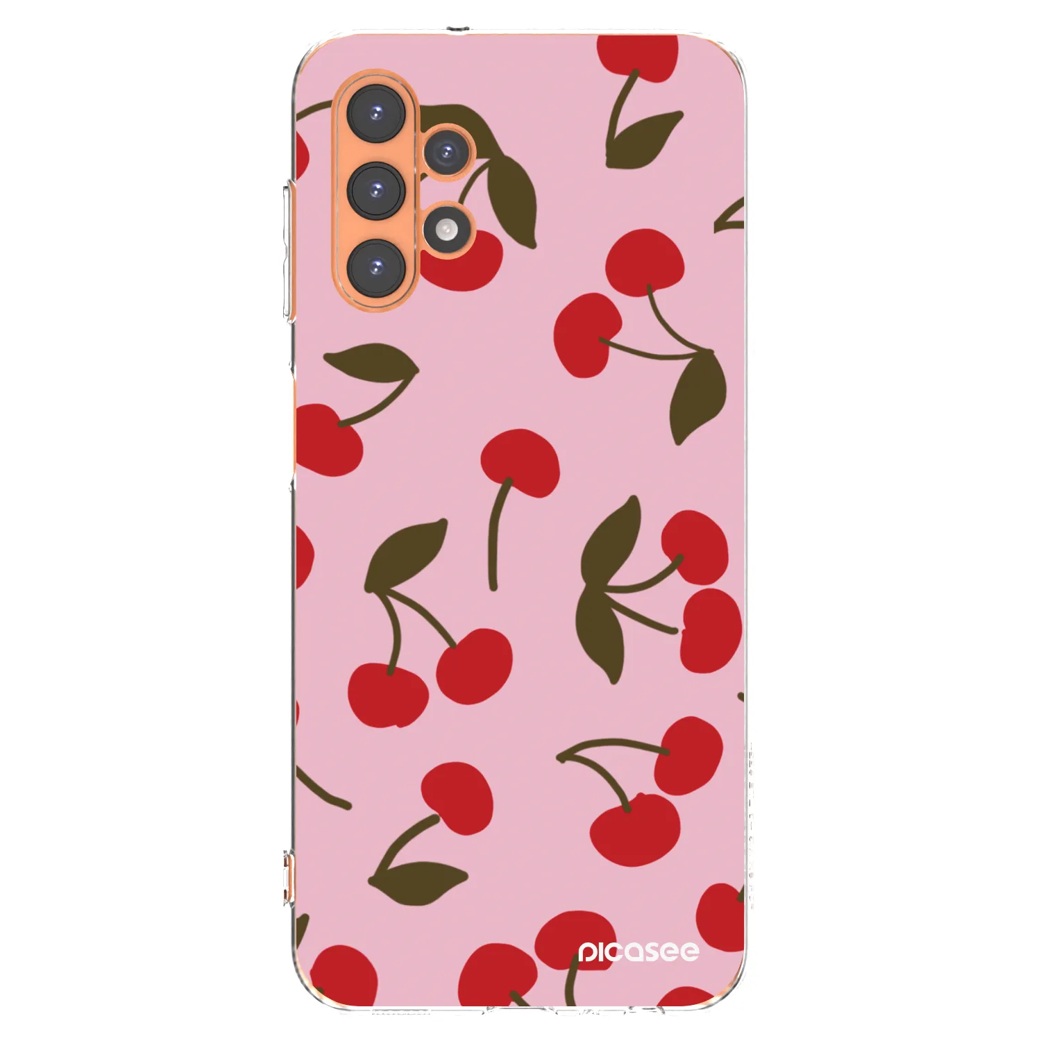 Picasee Samsung Galaxy A13 5G Hülle - Transparentes Silikon - Cherry