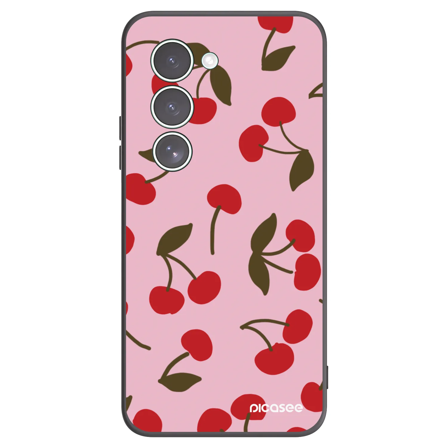 Picasee Xiaomi Redmi 15 5G Hülle - Schwarzes Silikon - Cherry