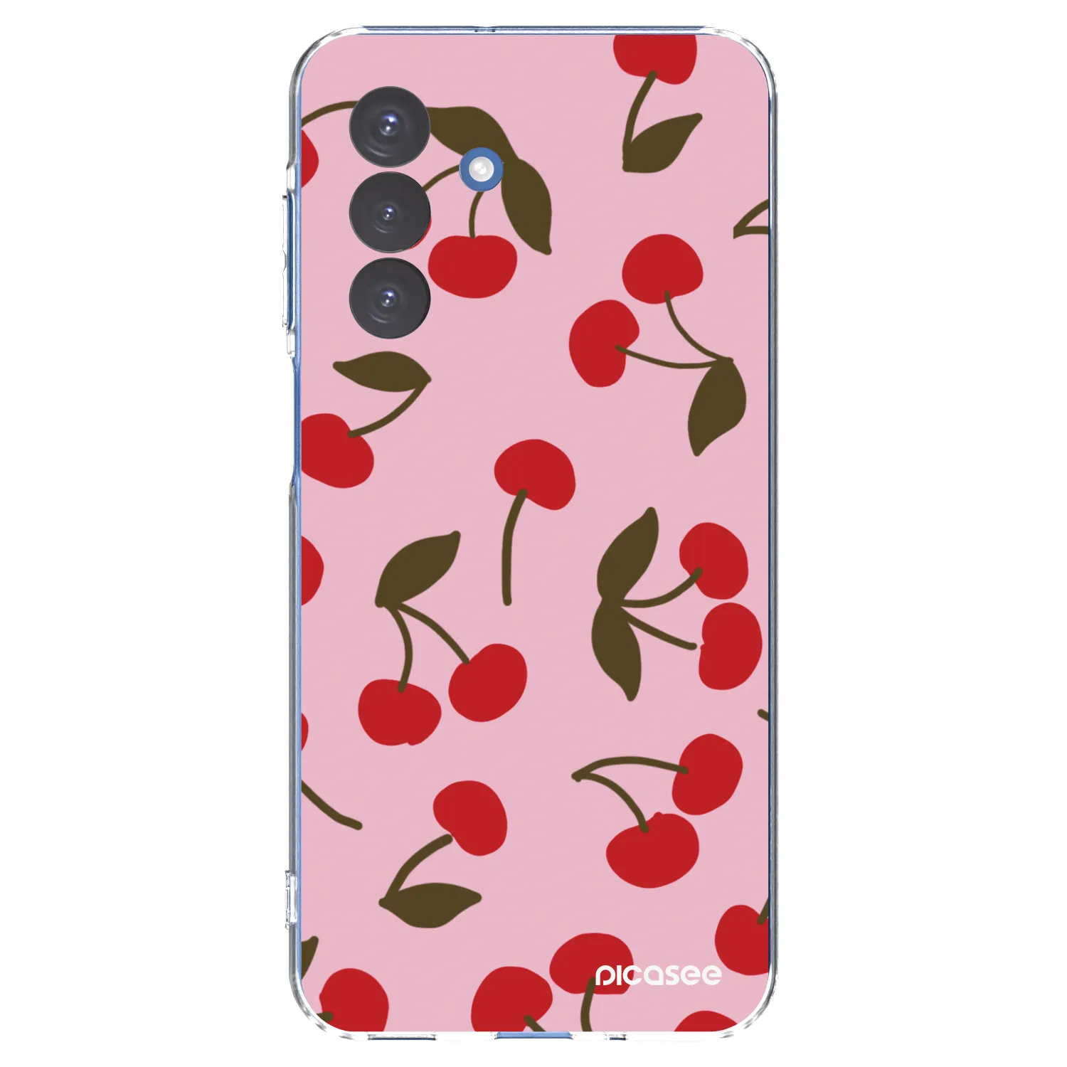 Picasee Samsung Galaxy A17 5G Hülle - Transparentes Silikon - Cherry