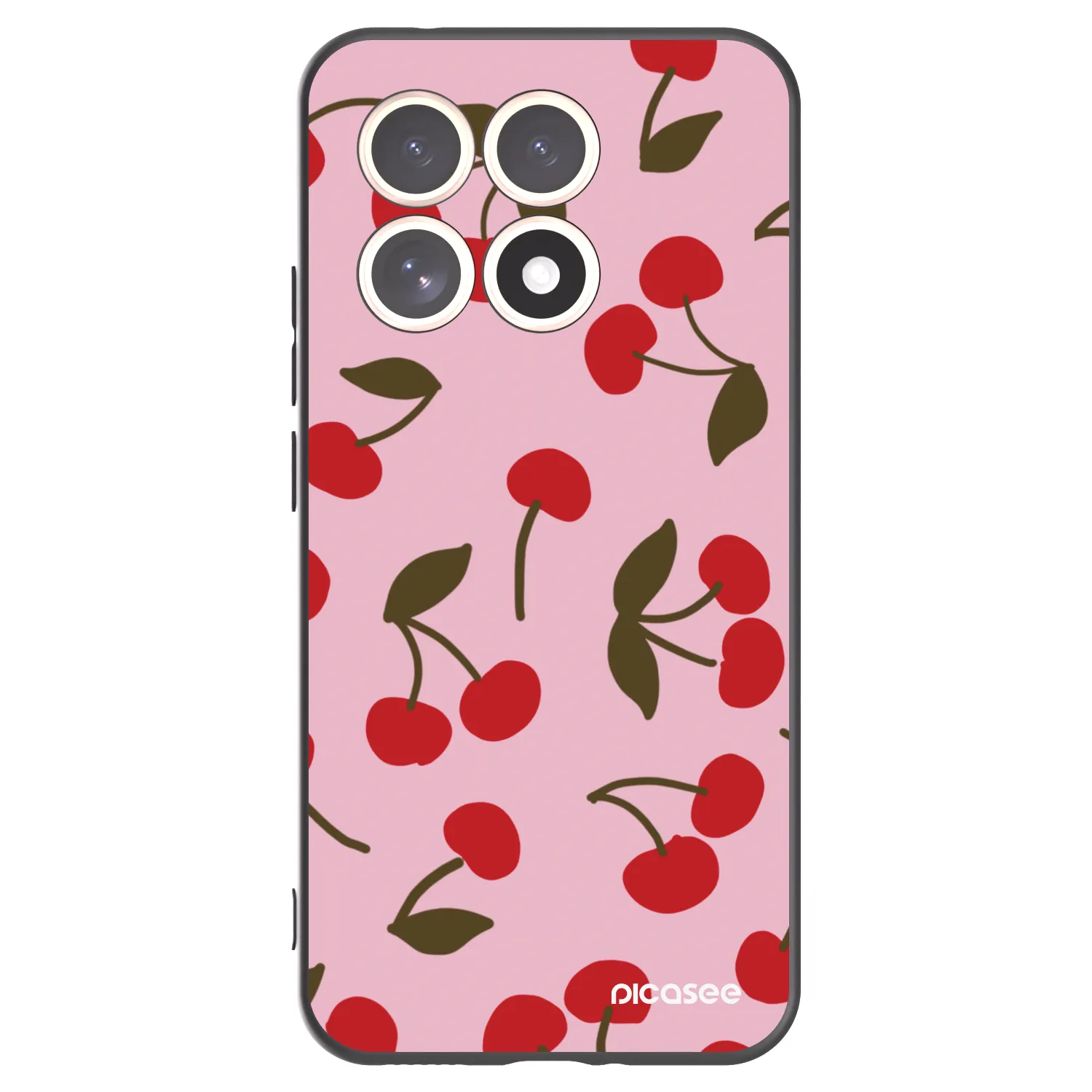 Picasee Xiaomi 15T Hülle - Schwarzes Silikon - Cherry