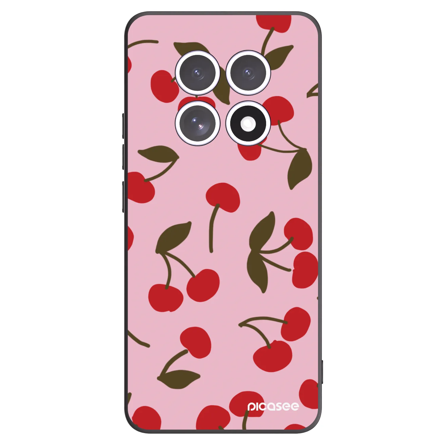 Picasee Xiaomi Redmi Note 15 4G Hülle - Schwarzes Silikon - Cherry