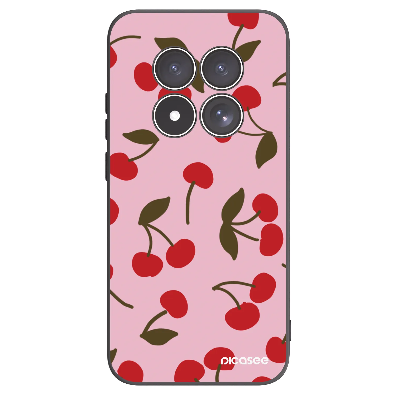 Picasee Xiaomi Redmi Note 15 Pro 5G Hülle - Schwarzes Silikon - Cherry