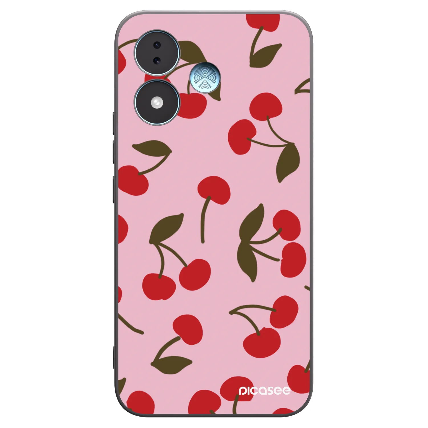 Picasee Xiaomi Redmi Note 17 5G Hülle - Schwarzes Silikon - Cherry