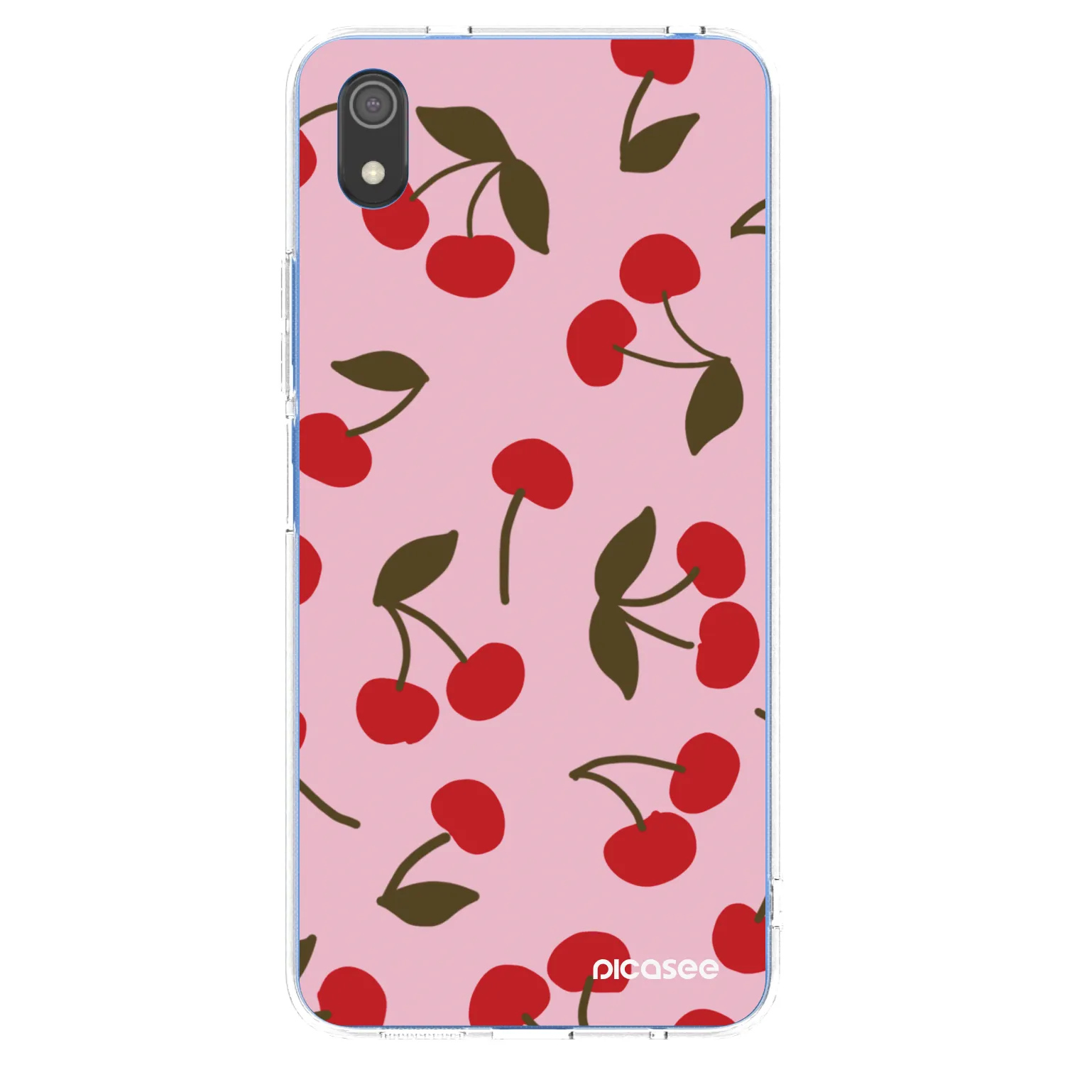 Picasee Xiaomi Redmi 7A Hülle - Transparentes Silikon - Cherry