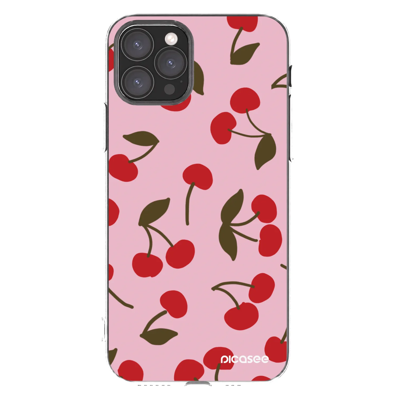 Picasee Apple iPhone 11 Pro Hülle - Transparentes Silikon - Cherry