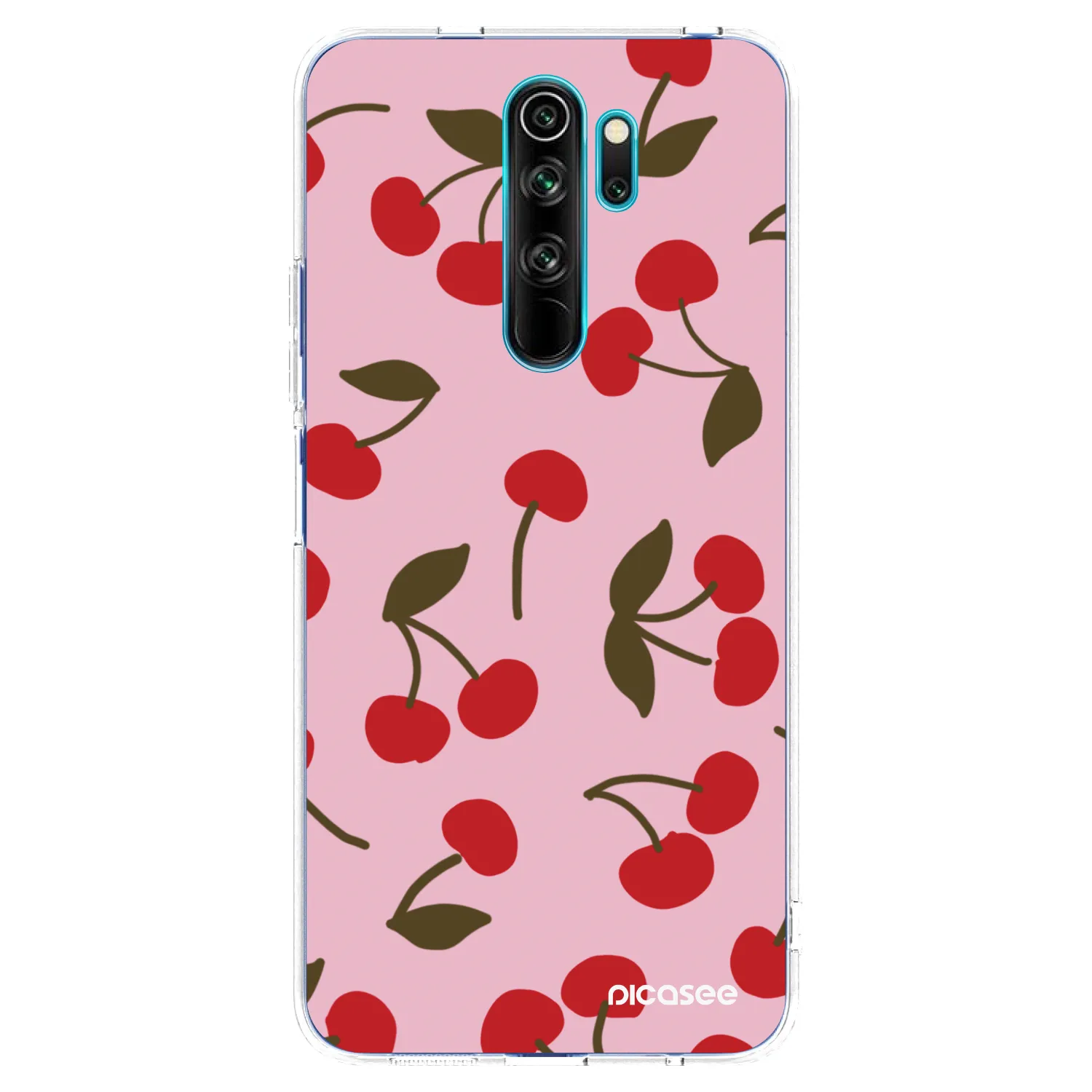 Picasee Xiaomi Redmi Note 8 Pro Hülle - Transparentes Silikon - Cherry
