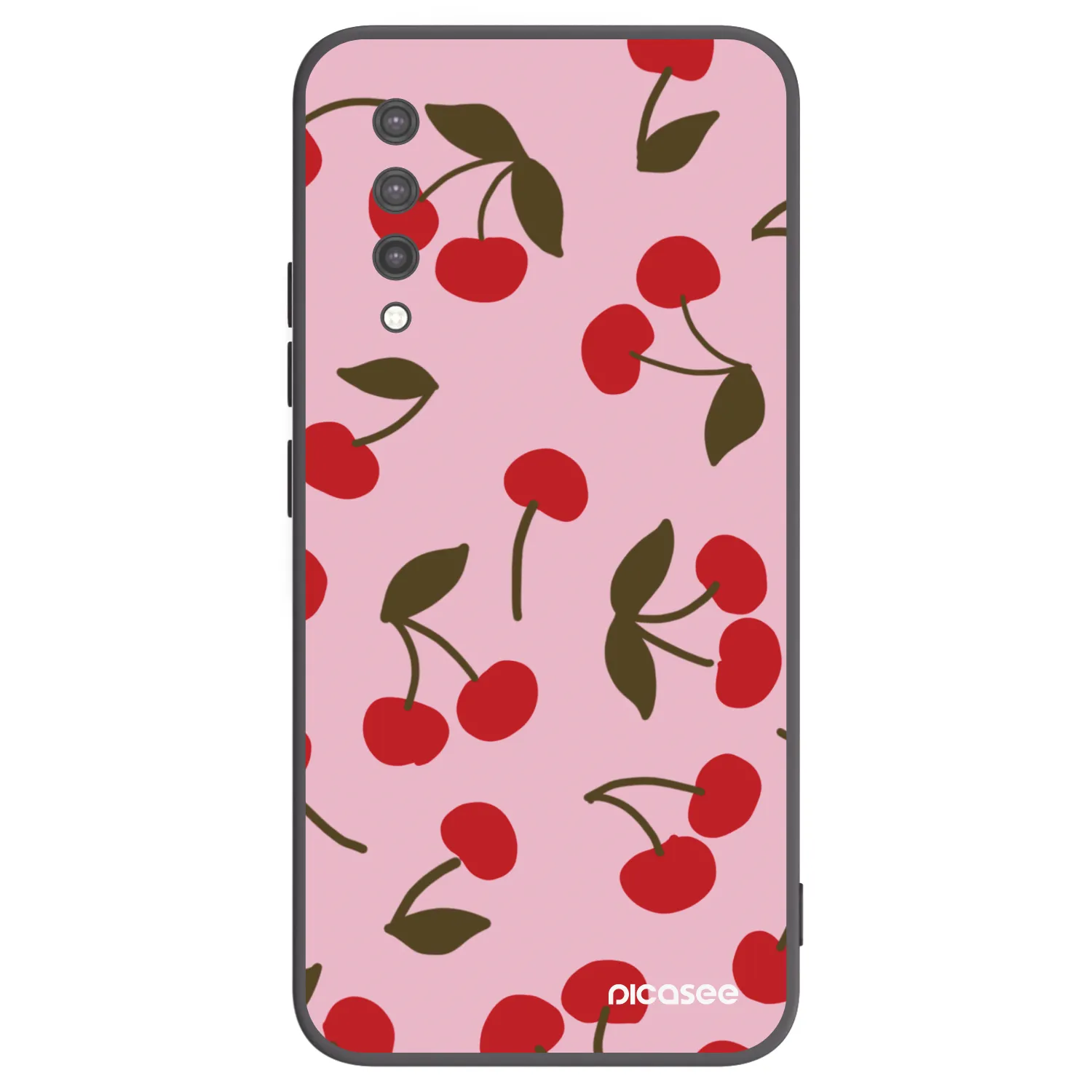 Picasee Xiaomi Mi 9 Lite Hülle - Schwarzes Silikon - Cherry