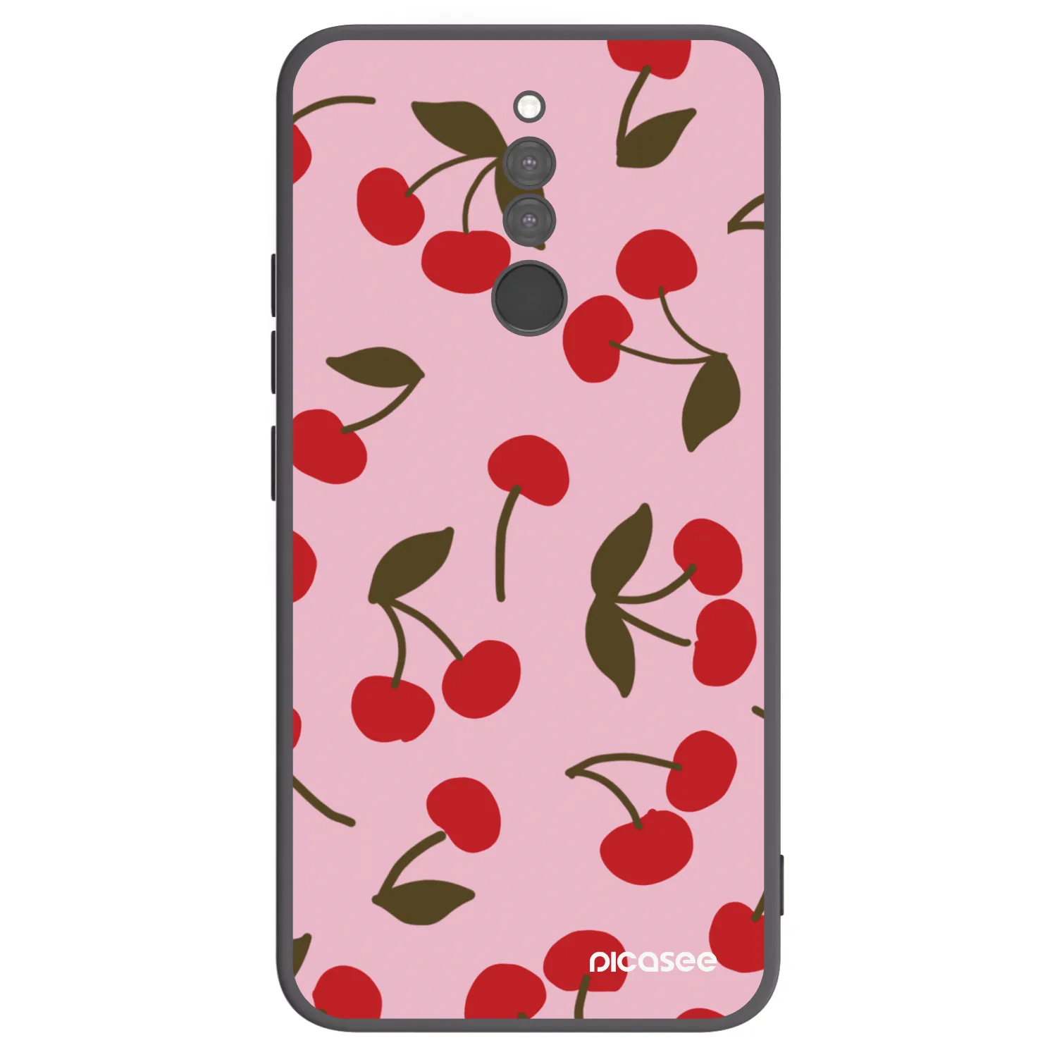 Picasee Xiaomi Redmi 8 Hülle - Schwarzes Silikon - Cherry
