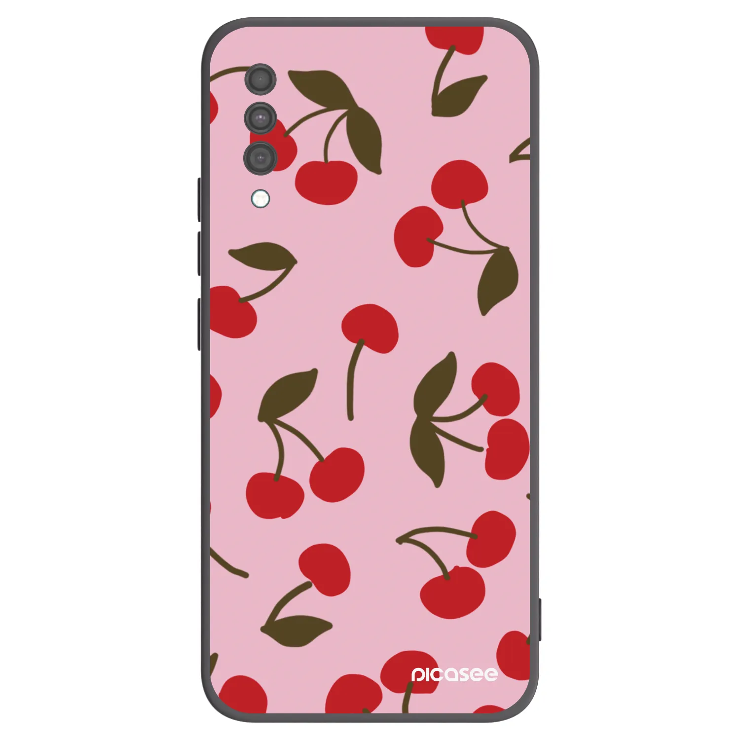 Picasee Samsung Galaxy A30s A307F Hülle - Schwarzes Silikon - Cherry