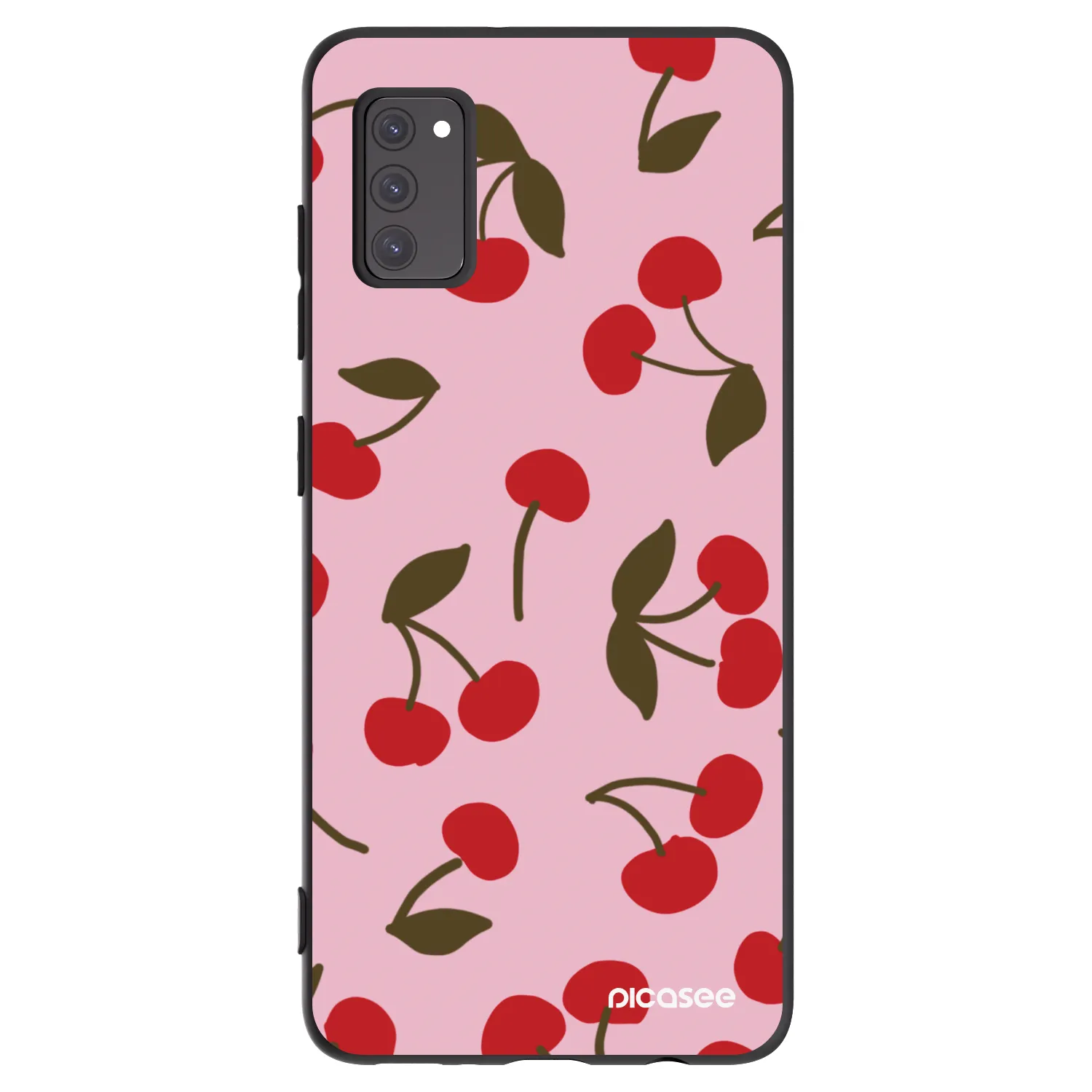 Picasee Samsung Galaxy A41 A415F Hülle - Schwarzes Silikon - Cherry