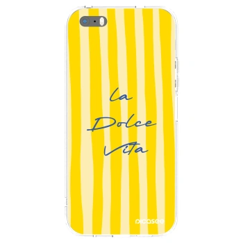 Picasee Apple iPhone 5/5S/SE Hülle - Transparentes Silikon - Ladolcevita