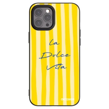 Picasee Apple iPhone 12 Pro Max Hülle - Schwarzes Silikon - Ladolcevita