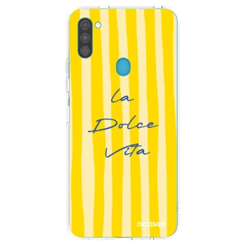 Picasee Samsung Galaxy M11 Hülle - Transparentes Silikon - Ladolcevita