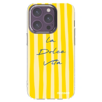 Picasee Apple iPhone 14 Pro Hülle - Transparentes Silikon - Ladolcevita