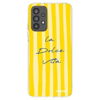 Picasee Samsung Galaxy A73 5G Hülle - Transparentes Silikon - Ladolcevita