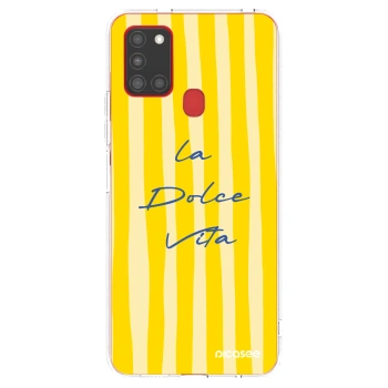 Picasee Samsung Galaxy A21s Hülle - Transparentes Silikon - Ladolcevita