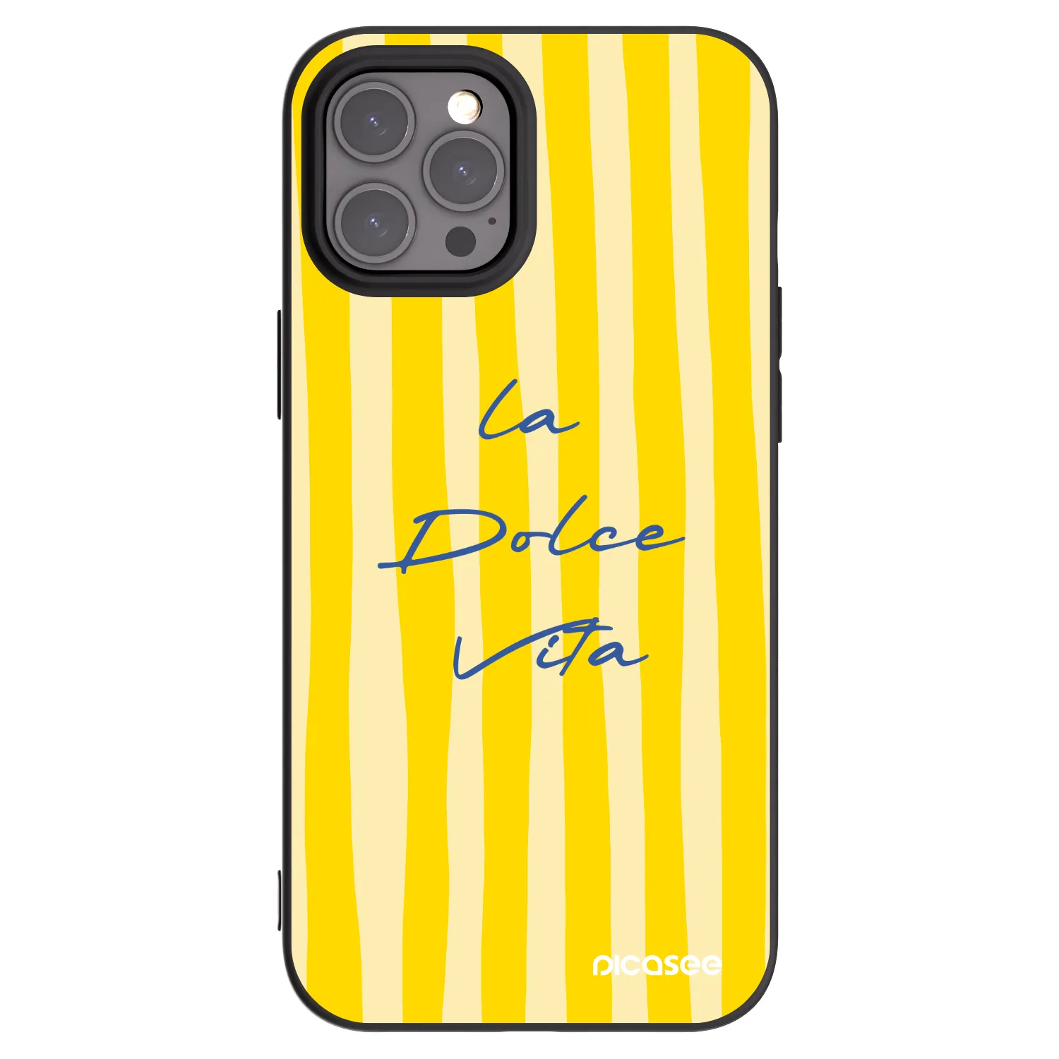 Picasee Apple iPhone 12 Pro Max Hülle - Schwarzes Silikon - Ladolcevita