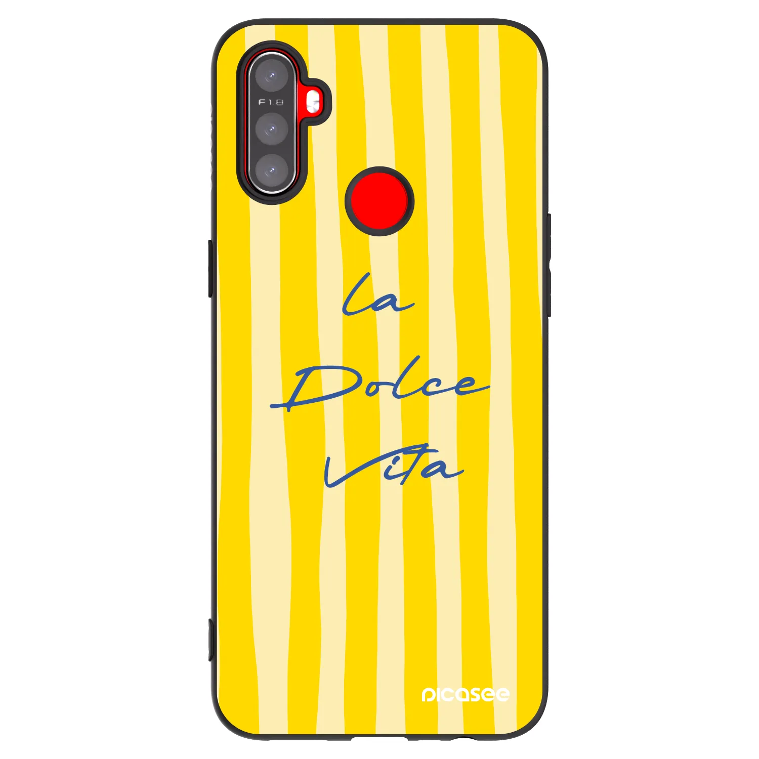 Picasee Realme C3 Hülle - Schwarzes Silikon - Ladolcevita