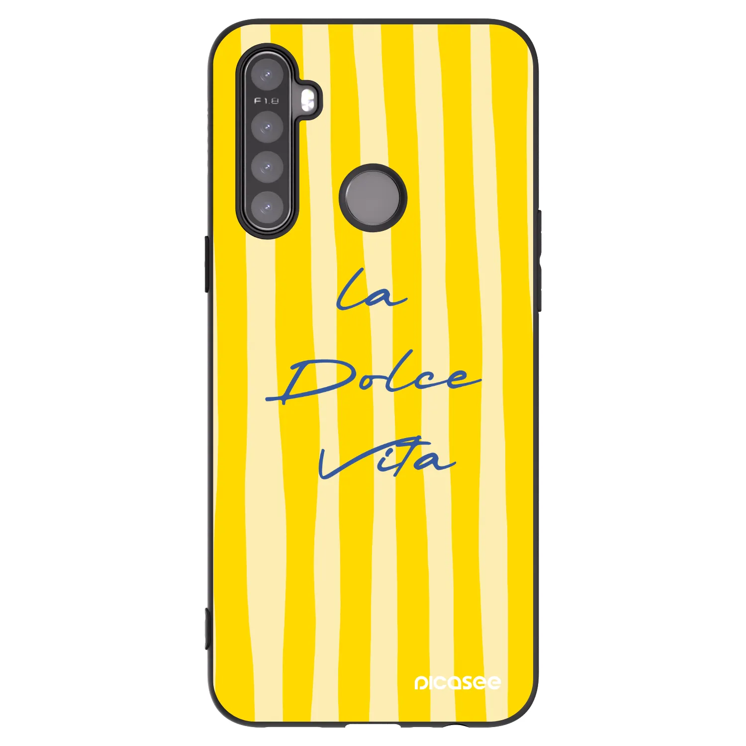 Picasee Realme 5 Hülle - Schwarzes Silikon - Ladolcevita