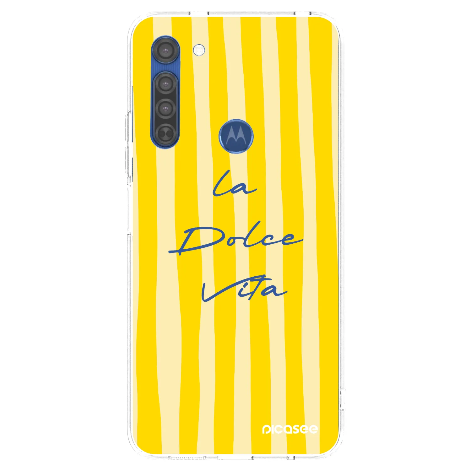 Picasee Motorola Moto G8 Hülle - Transparentes Silikon - Ladolcevita