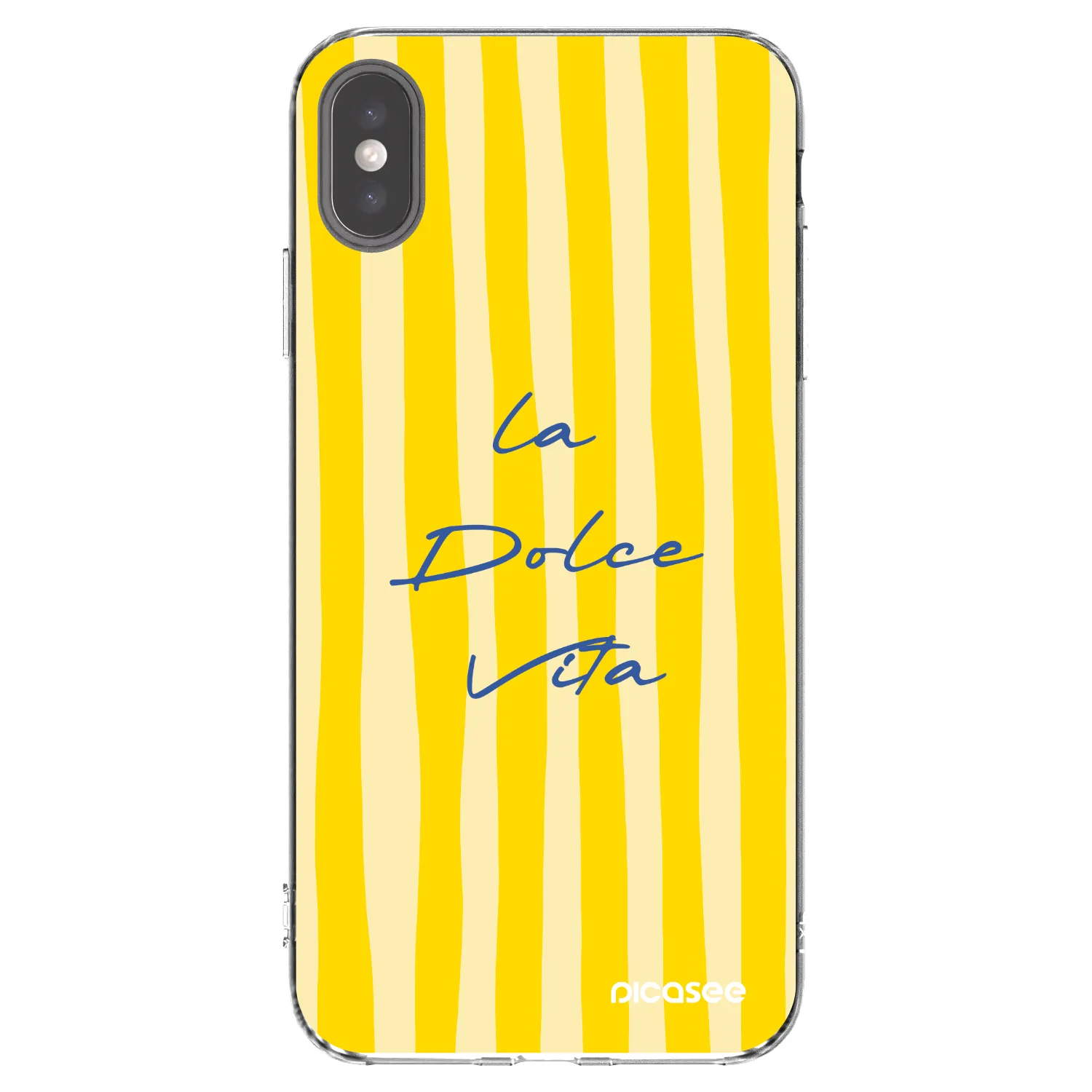 Picasee Apple iPhone XS Max Hülle - Transparentes Silikon - Ladolcevita