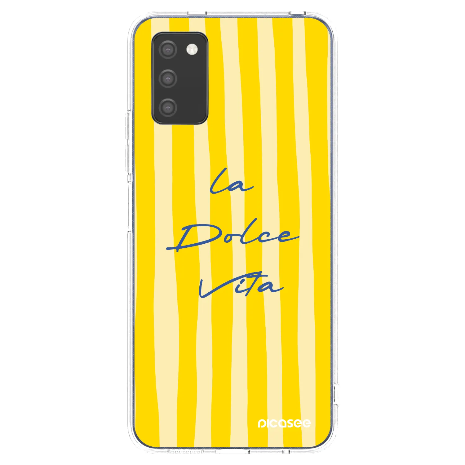 Picasee Samsung Galaxy A03s A037G Hülle - Transparentes Silikon - Ladolcevita