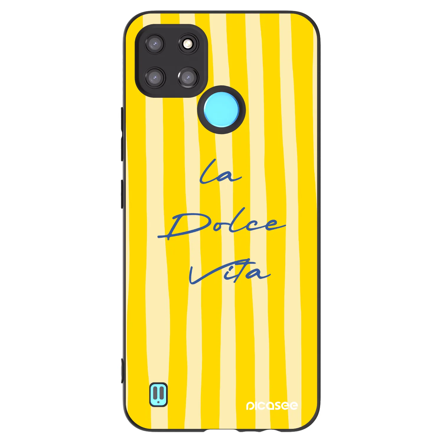 Picasee Realme C21Y Hülle - Schwarzes Silikon - Ladolcevita